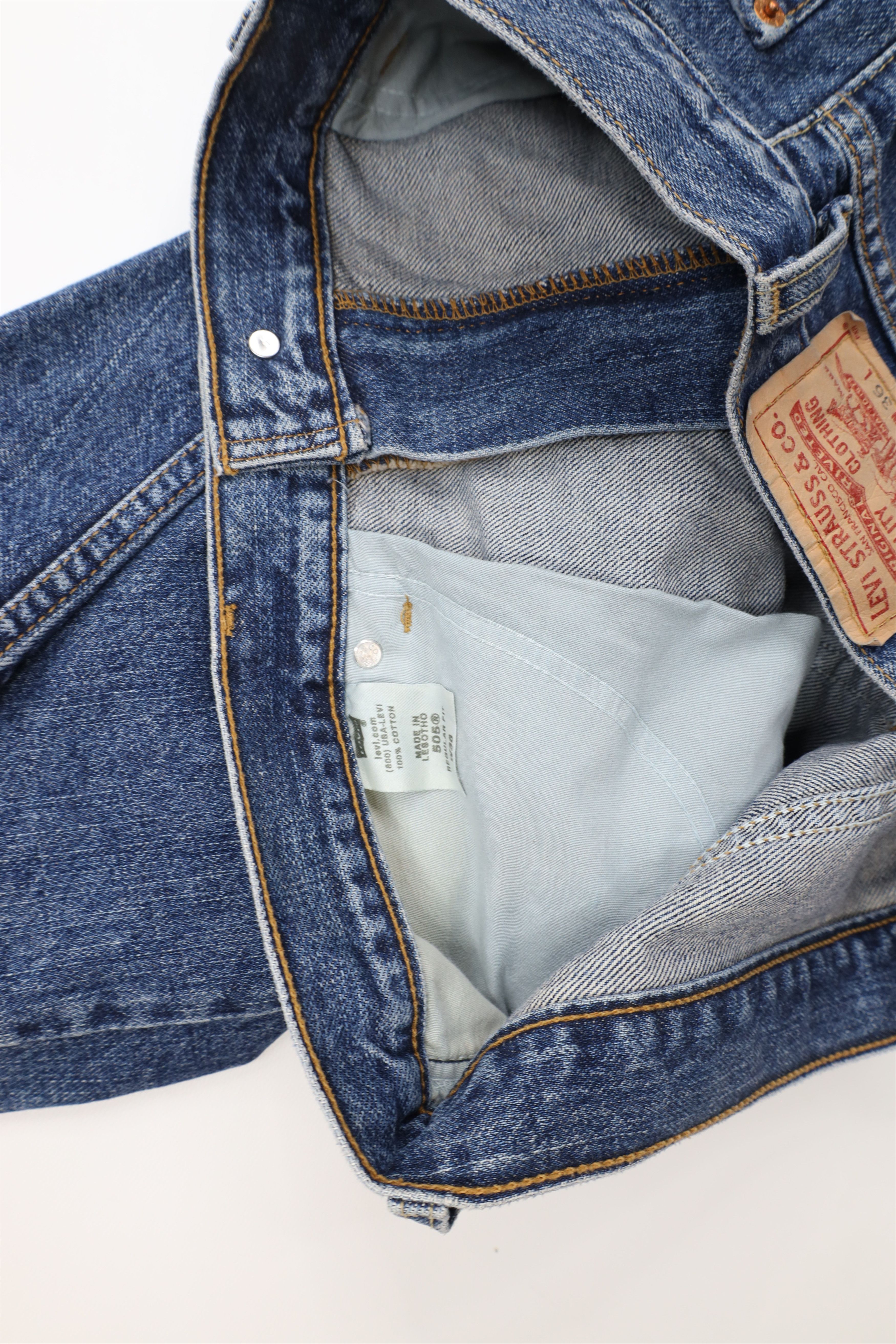 Levi's × Vintage Vintage Y2K Levis 505 Regular Fit Denim Jean Shorts Jorts Size US 36 / EU 52 - 4 Thumbnail