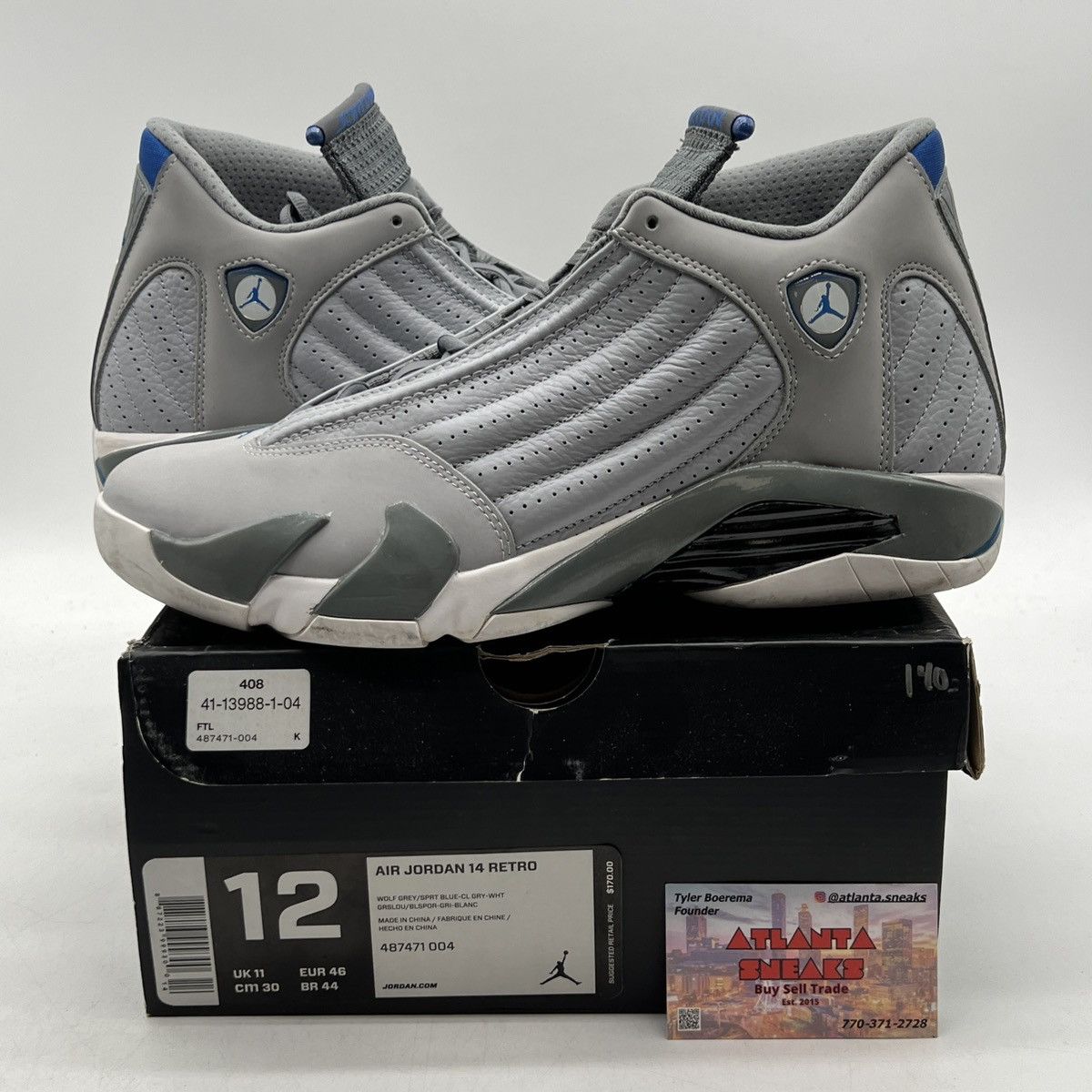Air Jordan 14 wolf grey