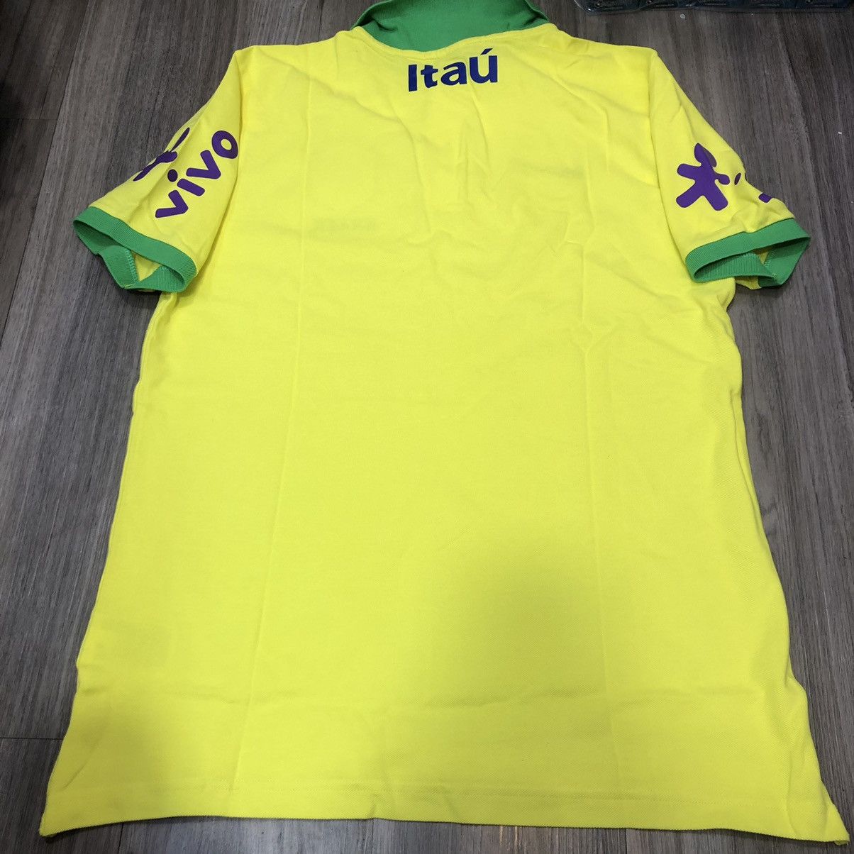 Nike Brazil national team travel polo (bnwt) Size US L / EU 52-54 / 3 - 2 Thumbnail