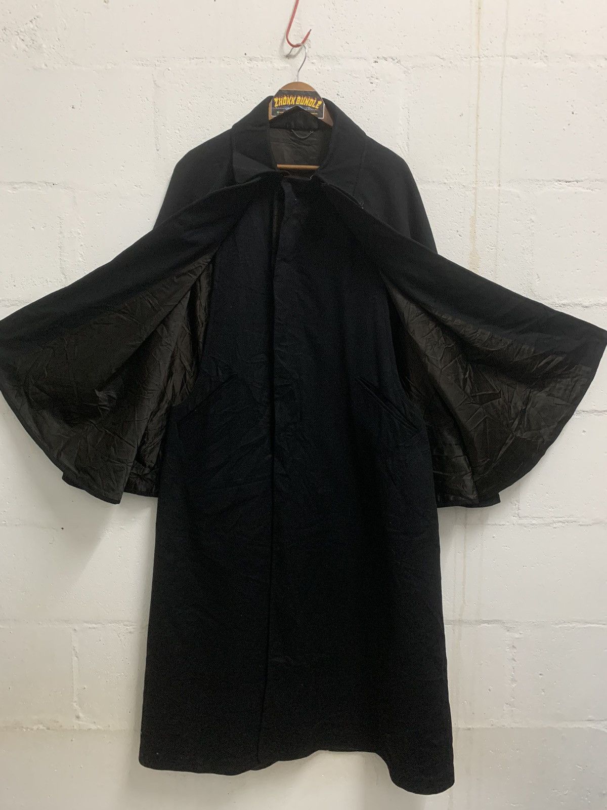 Japanese Brand Vintage Cape Coat Wool Size US XL / EU 56 / 4 - 7 Thumbnail