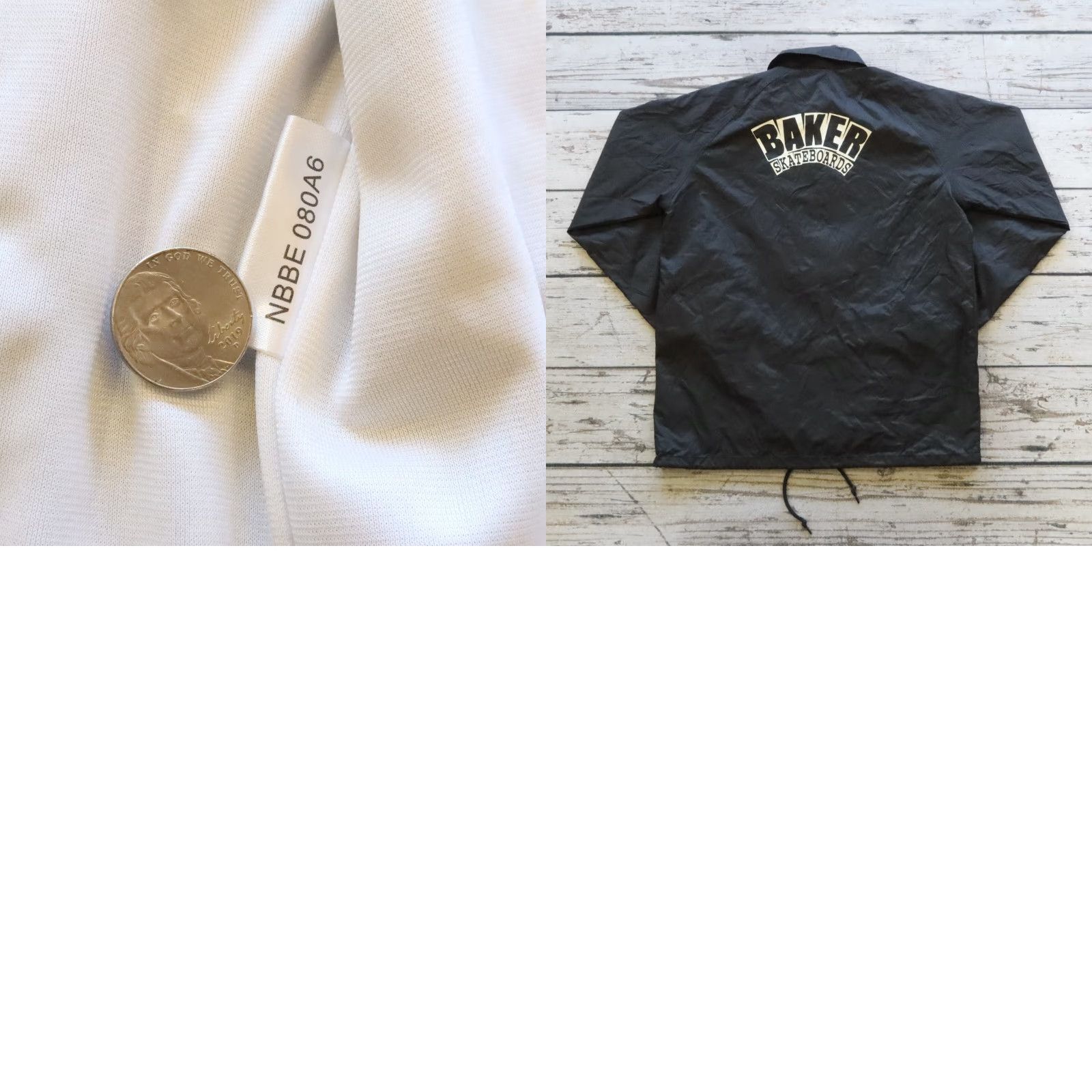 Vintage VINTAGE Baker Skateboards Coach Jacket Men XL Black Windbreaker Jacket Size US XL / EU 56 / 4 - 9 Thumbnail