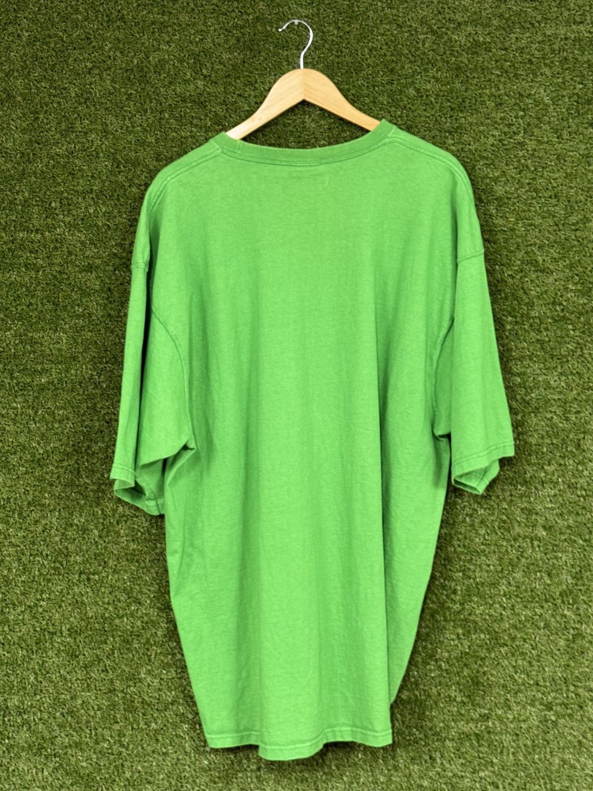 Vintage BLANK Pluma Green Oversized Boxed Boxy Heavyweight Tee 2XL Size US XXL / EU 58 / 5 - 4 Thumbnail