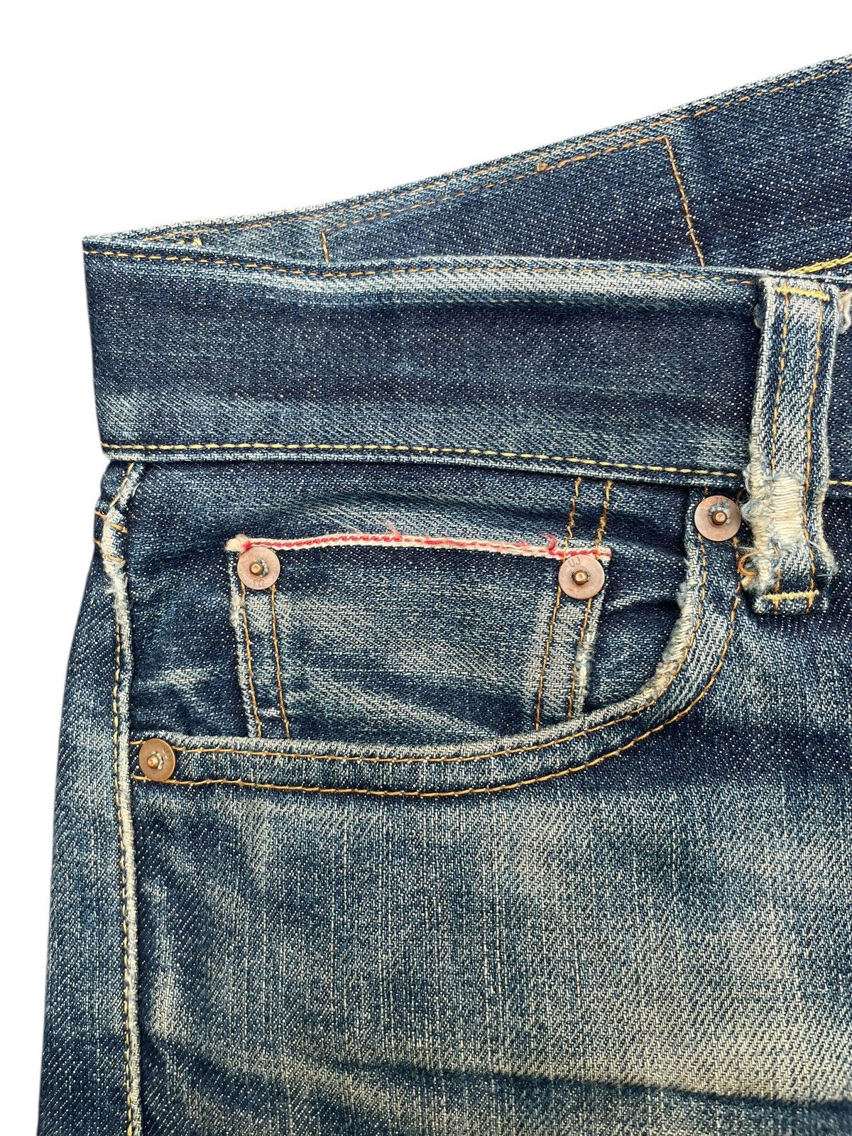 Japanese Brand × Uniqlo Uniqlo UJ S002 Selvedge Distresed Jeans Size US 34 / EU 50 - 7 Thumbnail