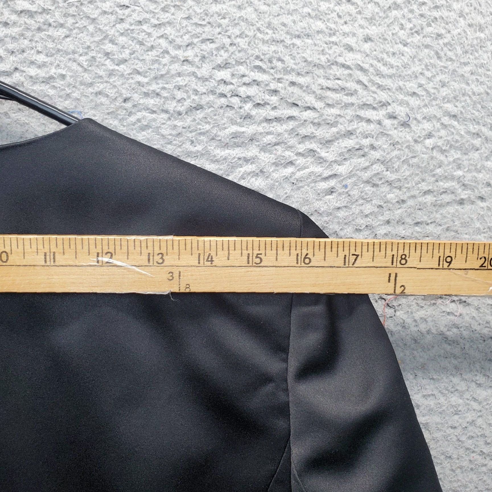 Vintage Nipon Boutique Blazer Jacket Womens 8 Black V-Neck Single Button Front Blazer Womens Size 8 Black 90s Vintage NWT Mens Womens Boys Girls Size M / US 6-8 / IT 42-44 - 6 Thumbnail