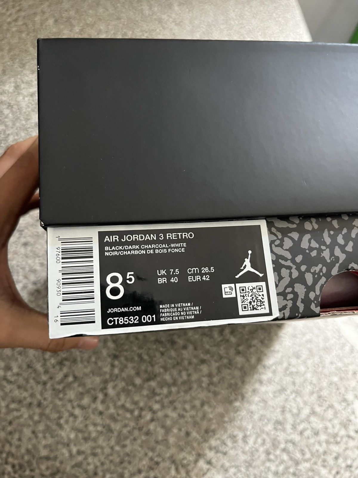 Jordan Brand Air Jordan retro 3 Black cat Size US 8.5 / EU 41-42 - 8 Thumbnail