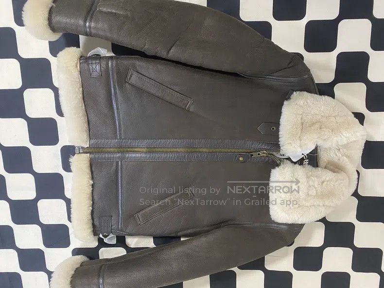Schott Schott Women's leather jacket Fur one-piece coat Size M / US 6-8 / IT 42-44 - 5 Thumbnail