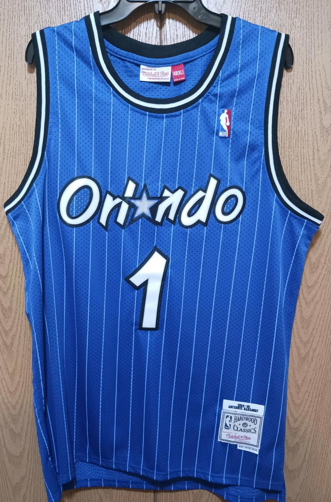 Other Penny Hardaway (Orlando)-(Blue)-(Jersey)-(Size:XL)-$100.00 Size US XL / EU 56 / 4 - 1 Thumbnail