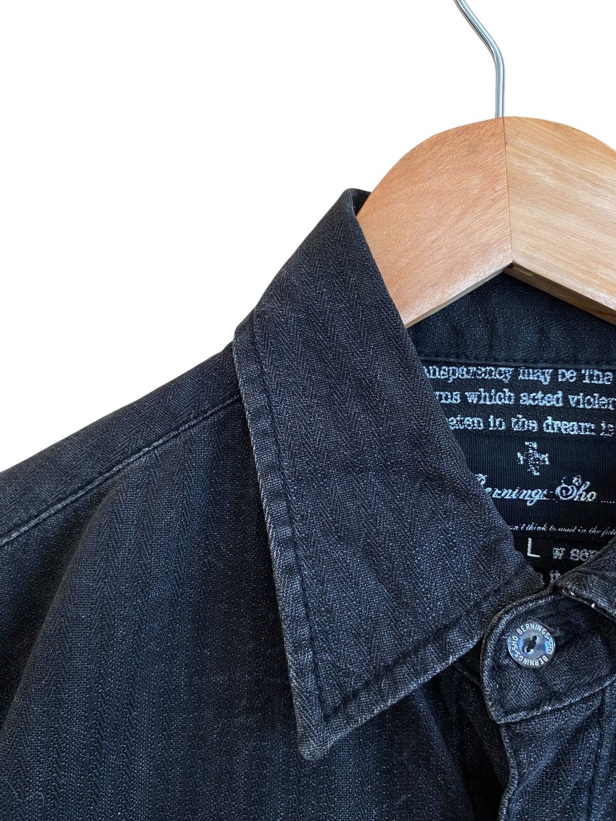 BERNINGS SHO Vintage Japanese Brand Bernings Sho Shirt 1990s Size US L / EU 52-54 / 3 - 7 Thumbnail