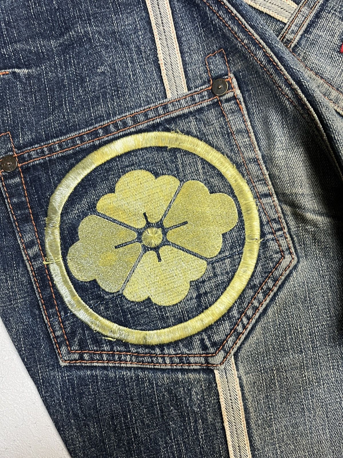 Evisu Evisu Genes Osaka Distressed Wash Jeans Size US 30 / EU 46 - 11 Thumbnail