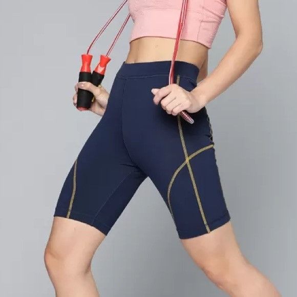 Reebok NWT REEBOK MYT BIKE SHORTS TIGHTS NAVY BLUE SZ EXTRA LARGE Size 30" / US 8 / IT 44 - 1 Thumbnail
