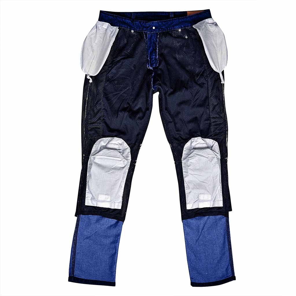 Jean Men's Motorbike Pants Dark Blue Biker Jeans Size US 32 / EU 48 - 5 Thumbnail