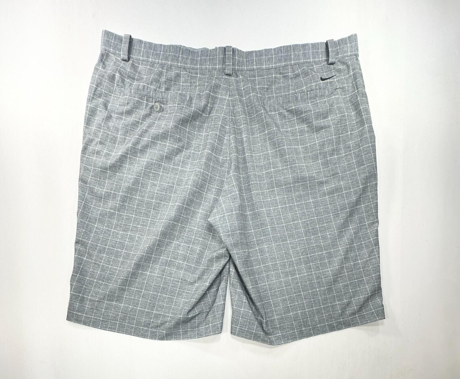 Nike Nike Golf Flat Front Dri-Fit Check Chino Shorts Gray Mens 40 Size US 40 / EU 56 - 2 Thumbnail