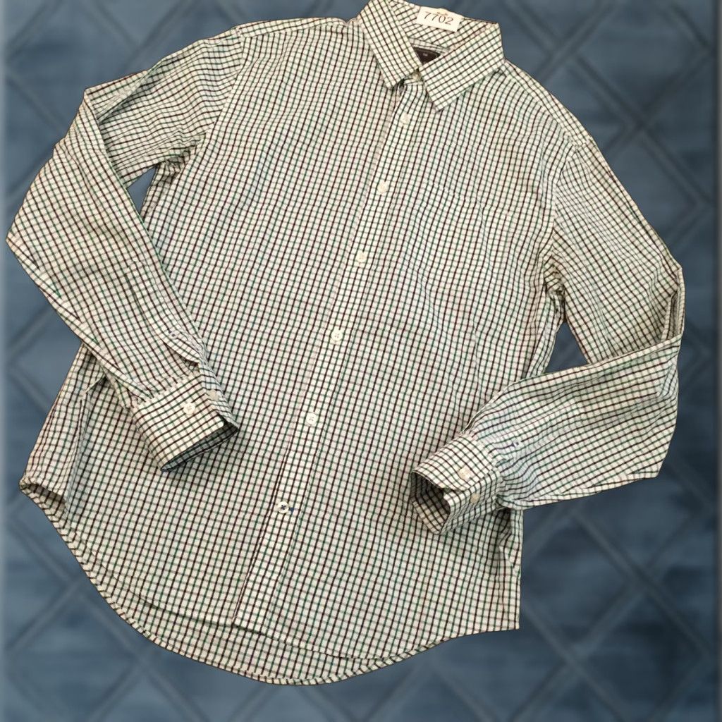Gap Gap Shirt Mens Medium Green Plaid Long Sleeve Button Up Cotton Size US M / EU 48-50 / 2 - 1 Thumbnail