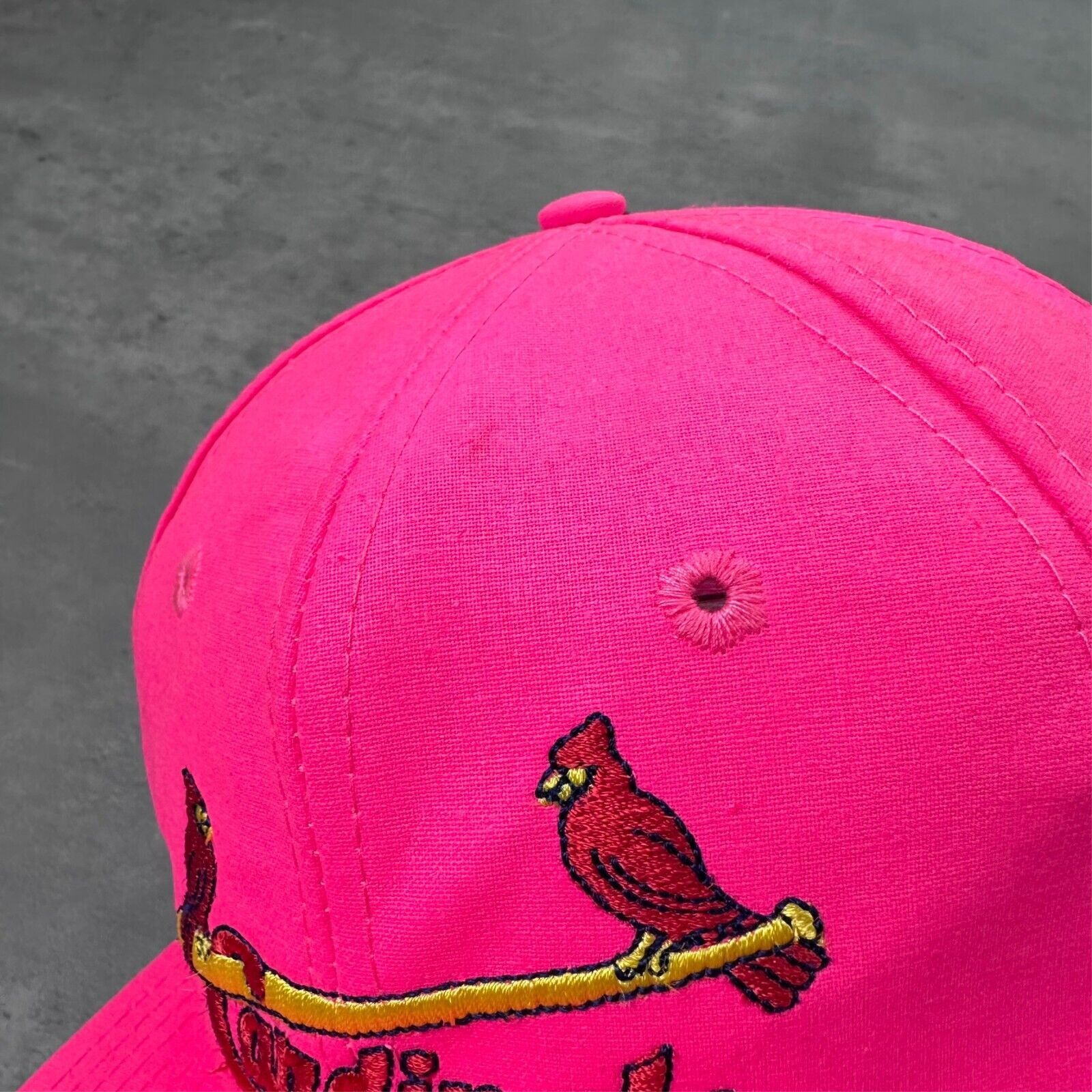MLB Vintage St. Louis Cardinals MLB Baseball Twins Hot Pink Hat Size ONE SIZE - 3 Thumbnail