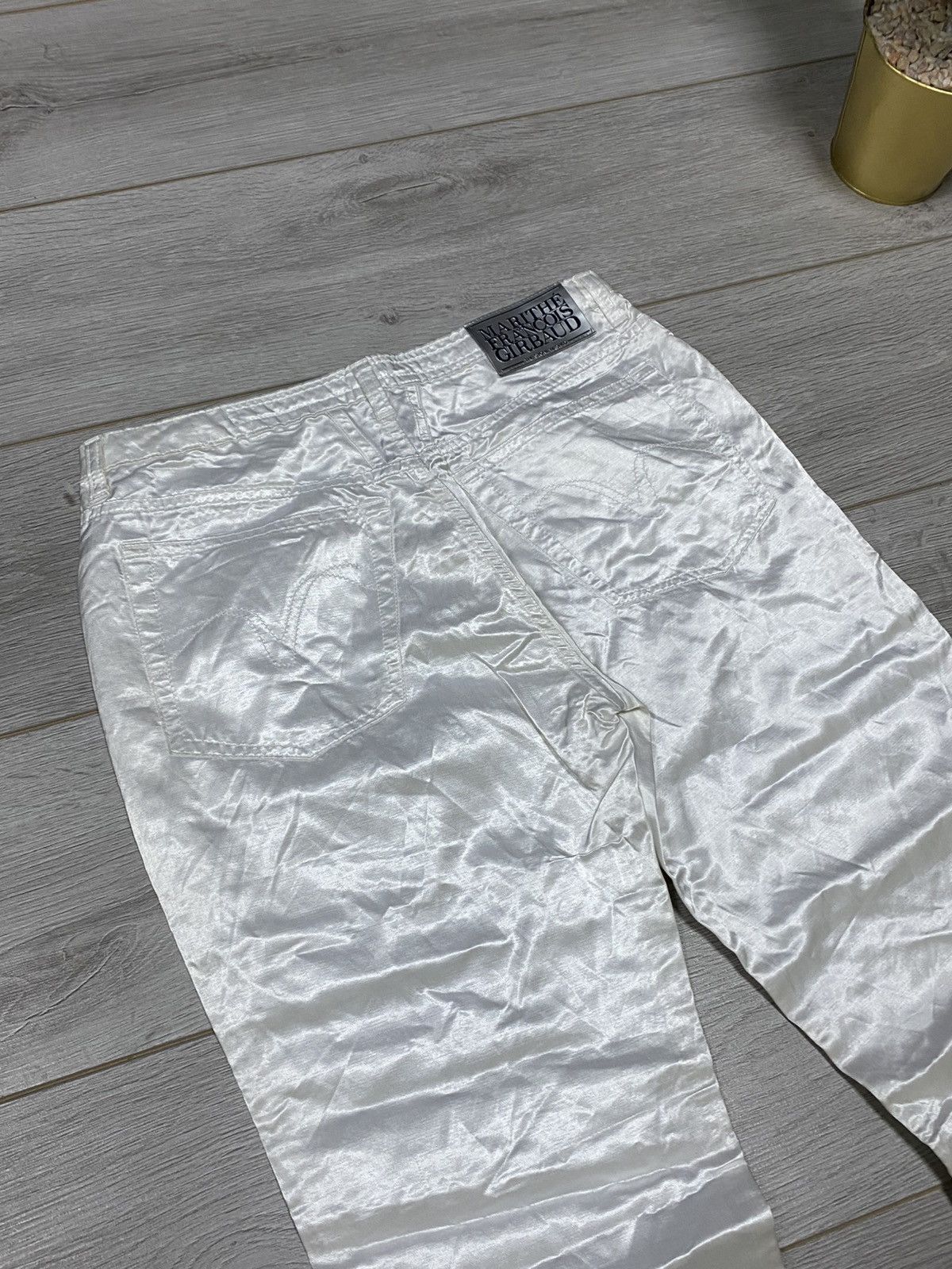 Marithe + Francois Girbaud × Vintage Girbaud vintage flare silver pants Size US 30 / EU 46 - 8 Thumbnail