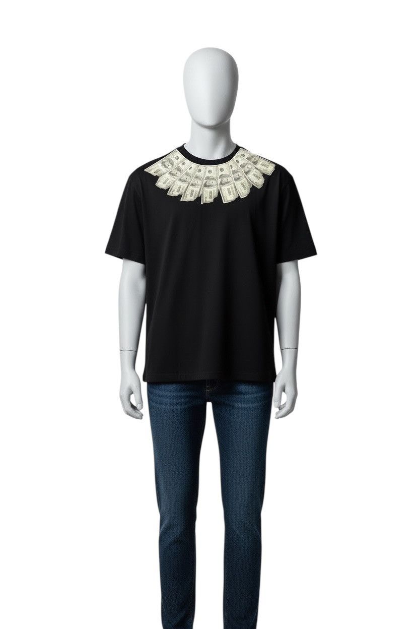 Supreme Maison Margiela Mens Black Money T Shirt