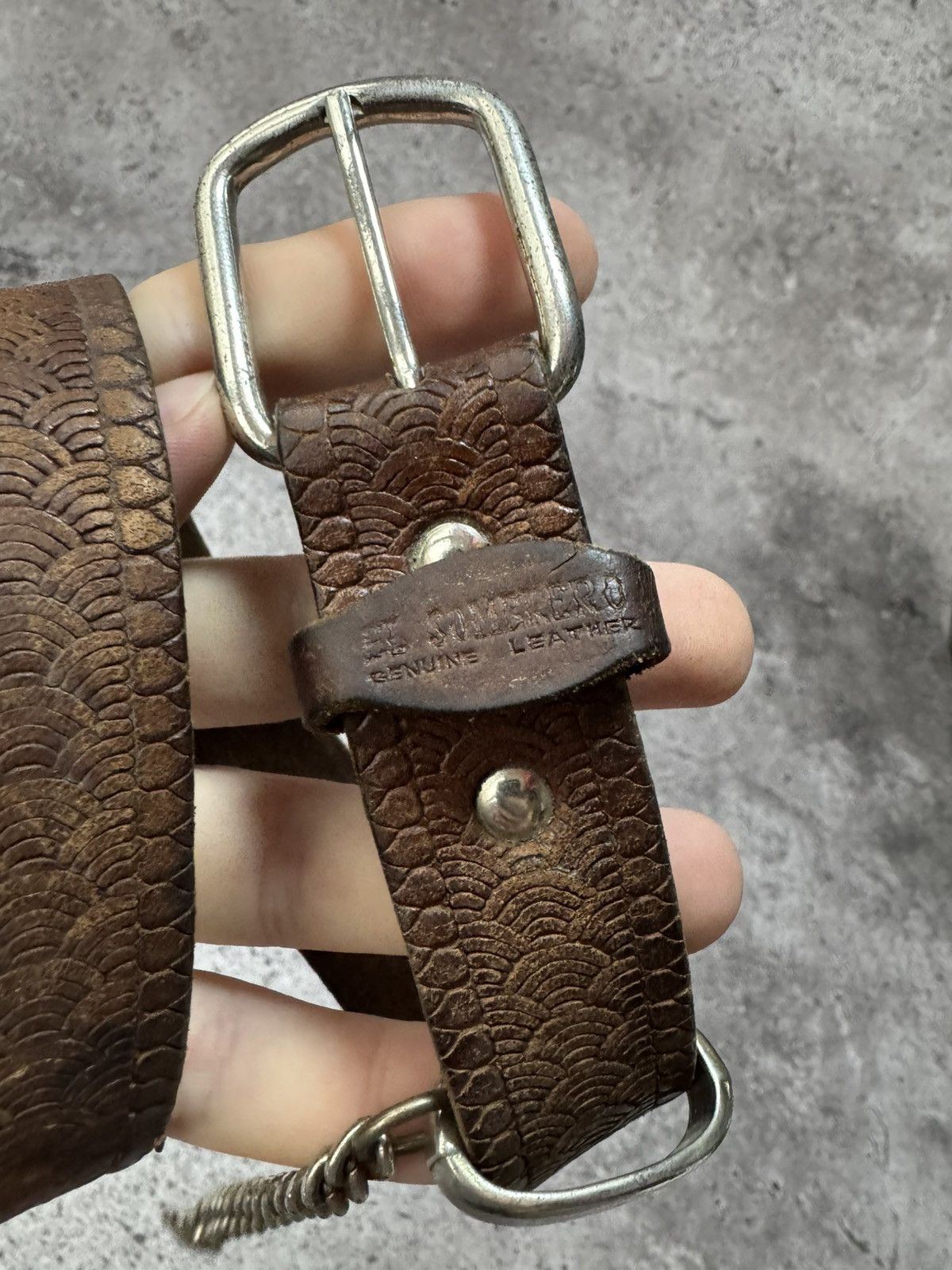 Vintage Sombrero Genuine Leather Belt Vintage Size ONE SIZE - 2 Thumbnail