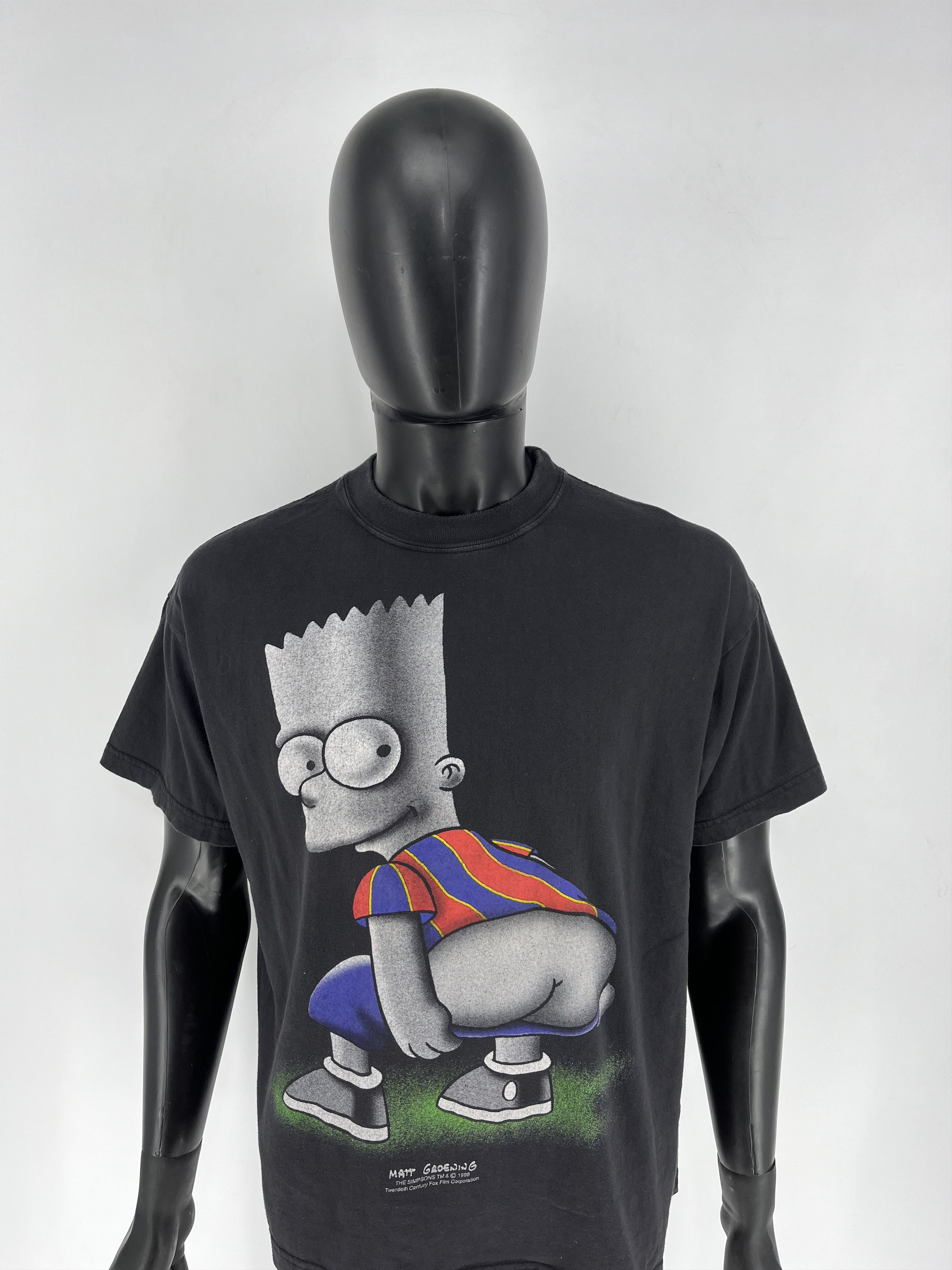 The Simpsons Vintage Bart Simpson 1998 Matt Groening Boxy Fit Redwood But Size US XL / EU 56 / 4 - 5 Thumbnail