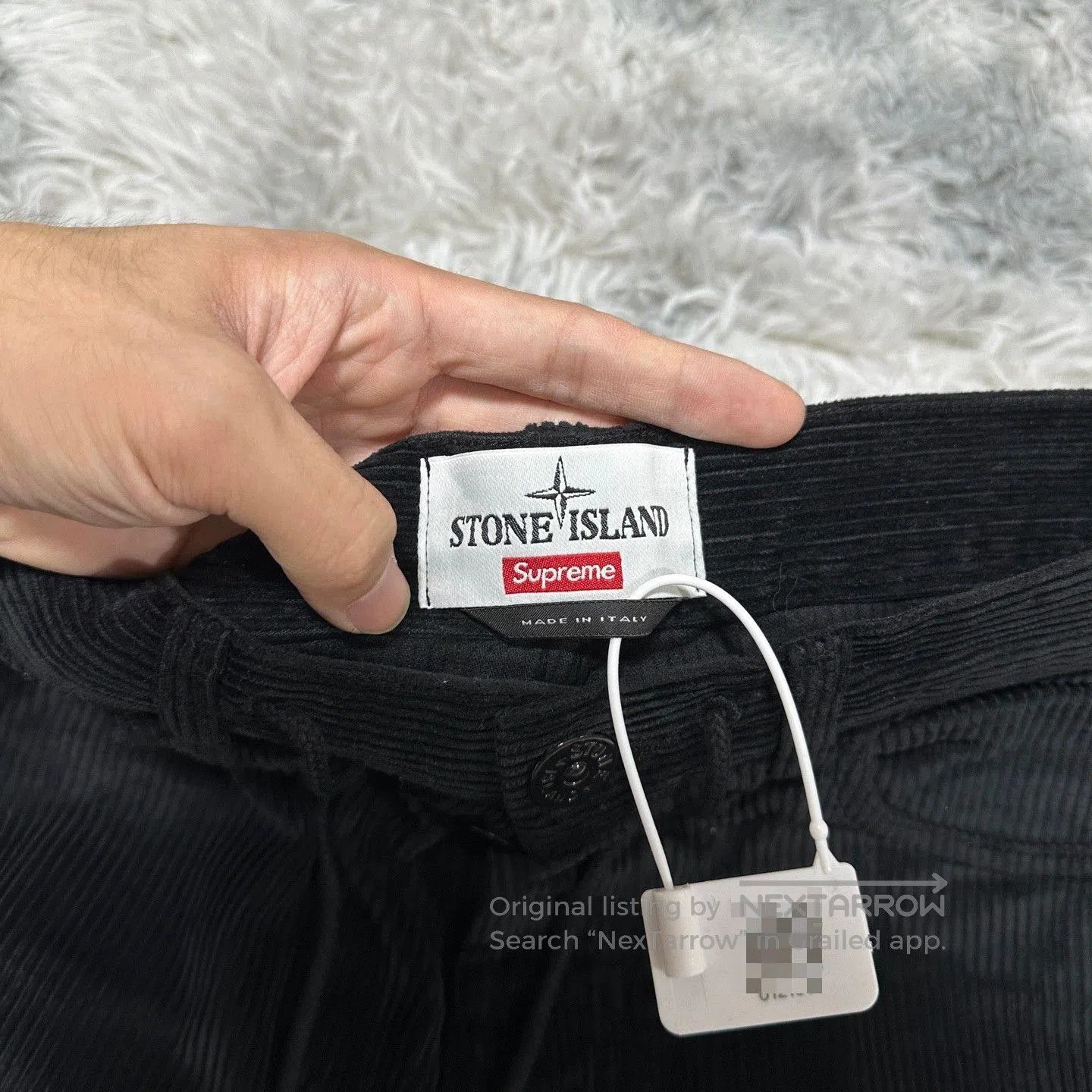 Stone Island stone island supreme corduroy pants black. Size US 30 / EU 46 - 3 Thumbnail