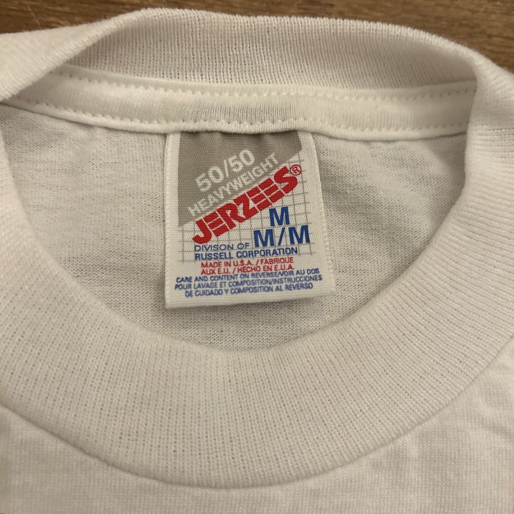 Jerzees VINTAGE Bill Clinton Shirt Men Size M White Funny EUC Jerzees T-Shirt Mens Size US M / EU 48-50 / 2 - 4 Thumbnail