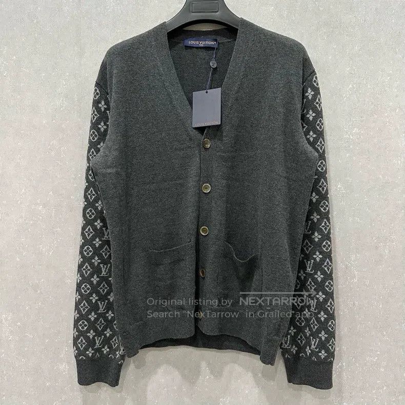 Louis Vuitton Louis Vuitton Cardigan with Grey Arms shirt Size US XL / EU 56 / 4 - 1 Thumbnail