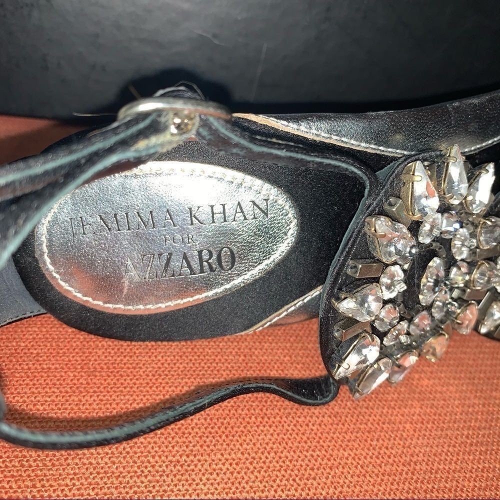Azzaro Jemima Khan for Azzaro Bejeweled Heels Size US 6.5 / IT 36.5 - 5 Thumbnail