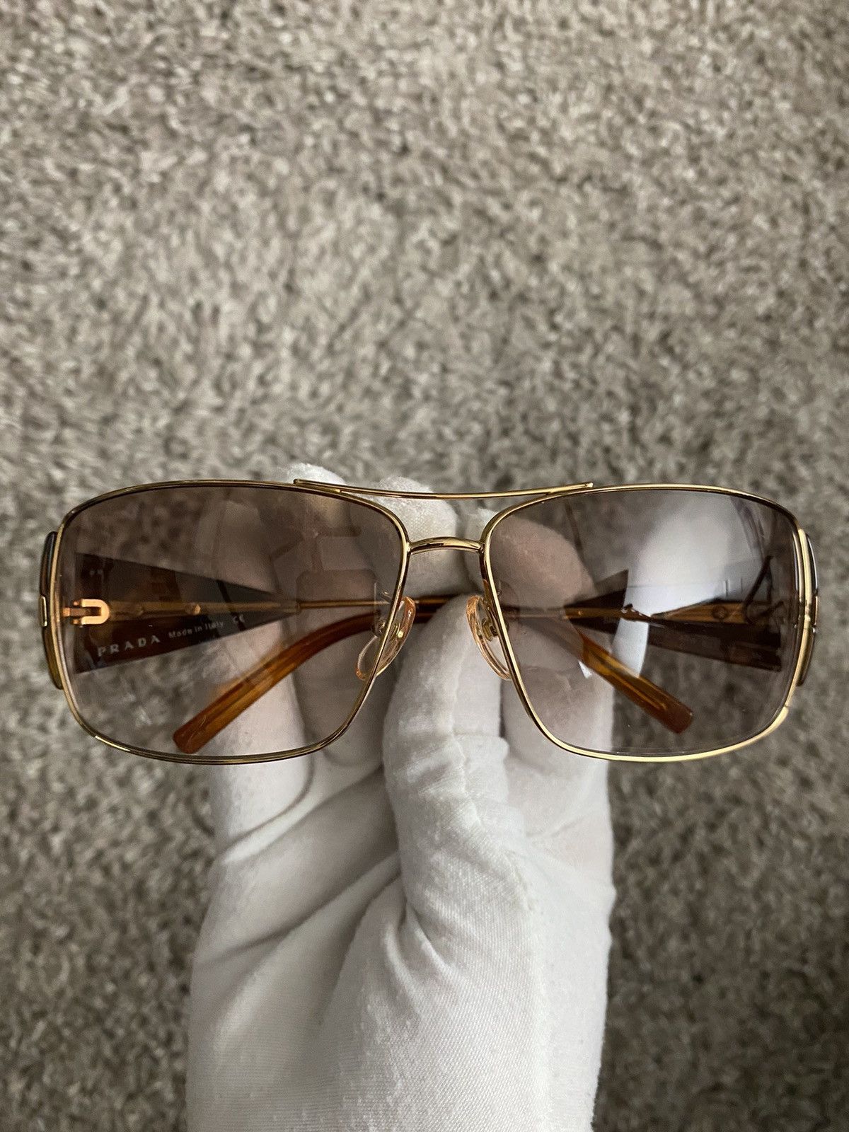 Prada Prada SPR55H Logo Sunglasses Grailed