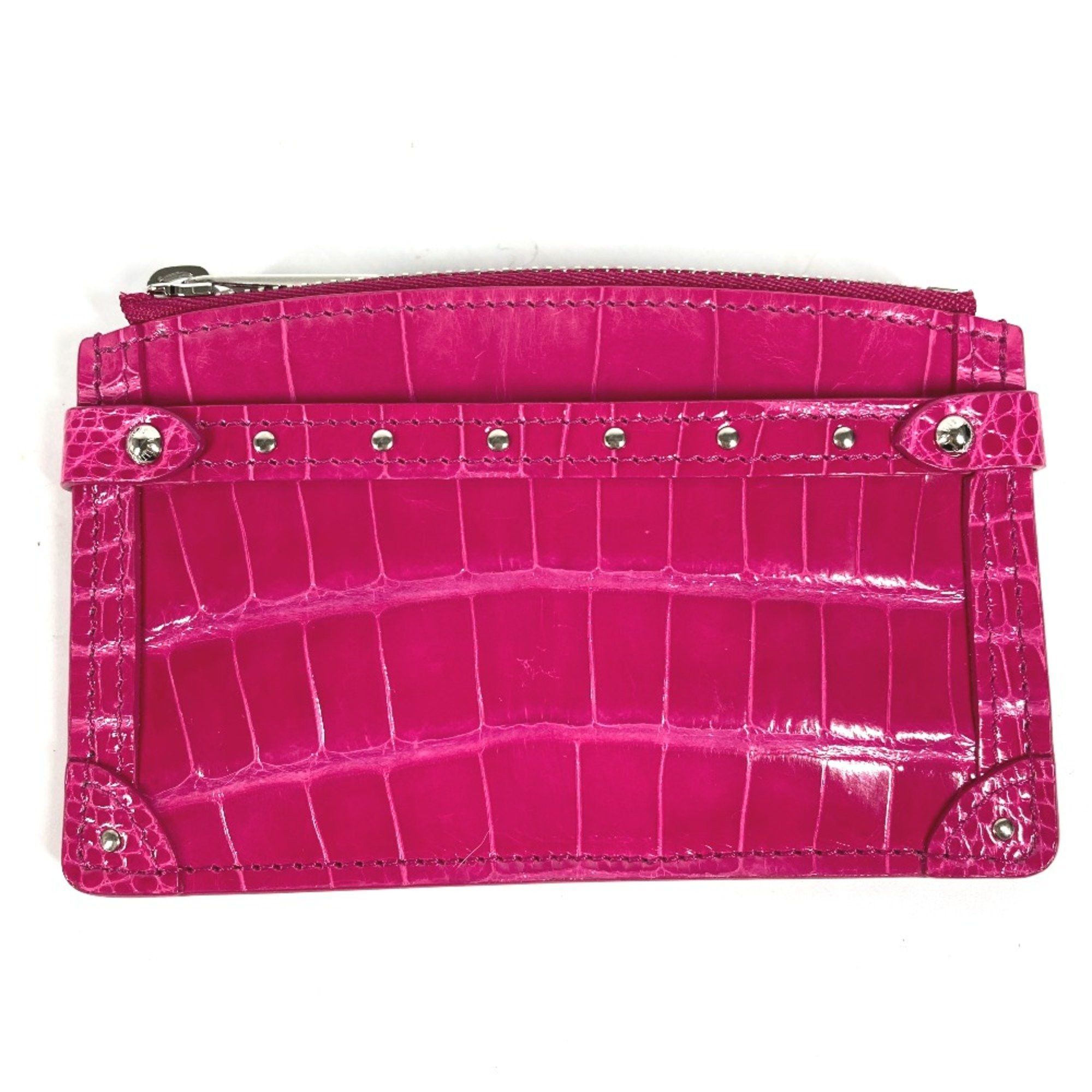 Louis Vuitton Louis Vuitton Studs Wallet Coin Compartment with key ring coin purse pink Size ONE SIZE - 1 Thumbnail