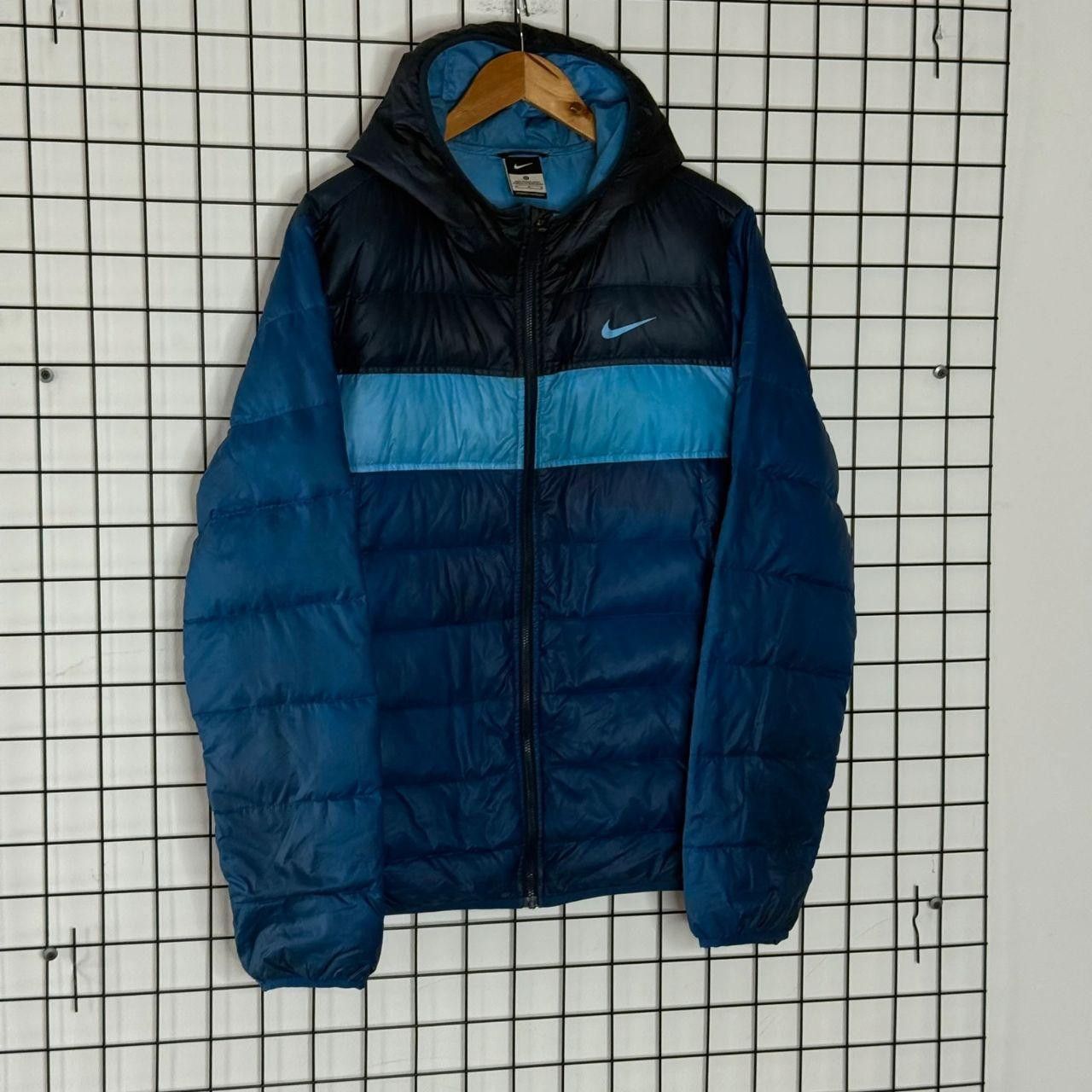 Nike Nike Warmed Jacket Blue Hooded Down Filled Size US L / EU 52-54 / 3 - 3 Thumbnail