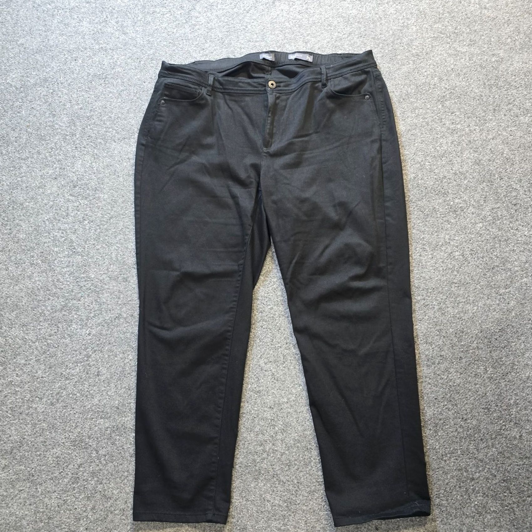 J. Jill J Jill Jeans Women Size 20 Black Denim Slim Ankle Mid Rise 5-Pocket Stretch Plus Womens Size 42" / US 20 - 2 Thumbnail