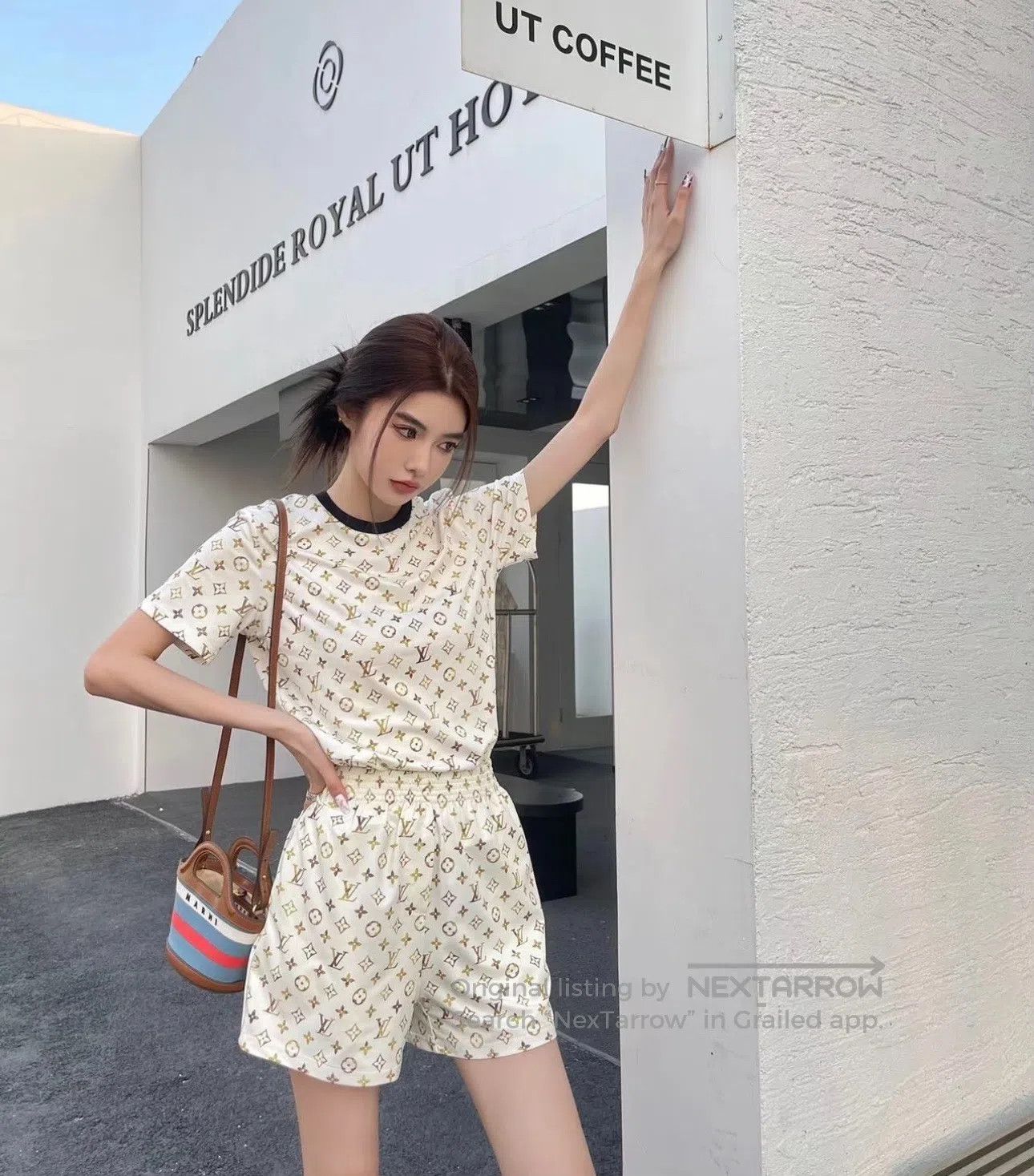 Louis Vuitton Louis Vuitton SS24 Beige Monogram All-Over Print Short Sle Size S / US 4 / IT 40 - 8 Thumbnail