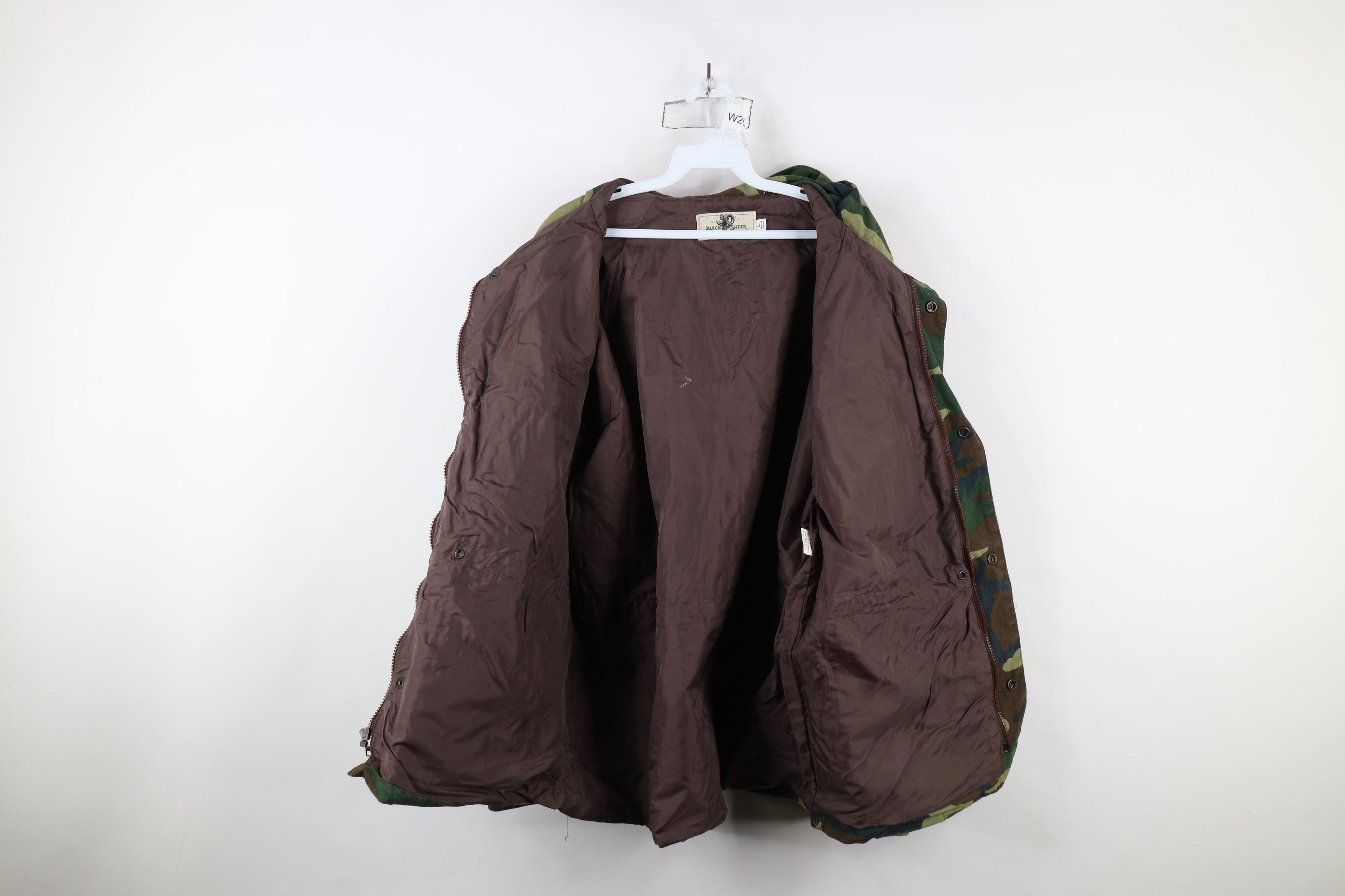 Vintage Vintage 80s 90s Streetwear Canvas Camouflage Hooded Jacket Size US L / EU 52-54 / 3 - 13 Thumbnail