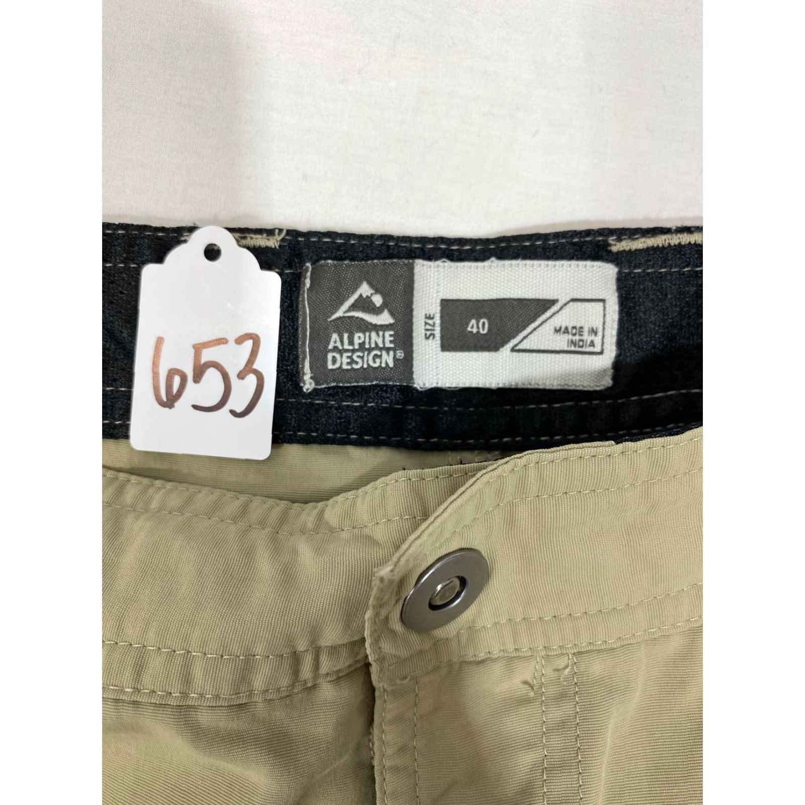 Vintage Alpine Design Hiking Shorts Adult 40 Khaki Travel Outdoor #653 Size US 40 / EU 56 - 3 Thumbnail