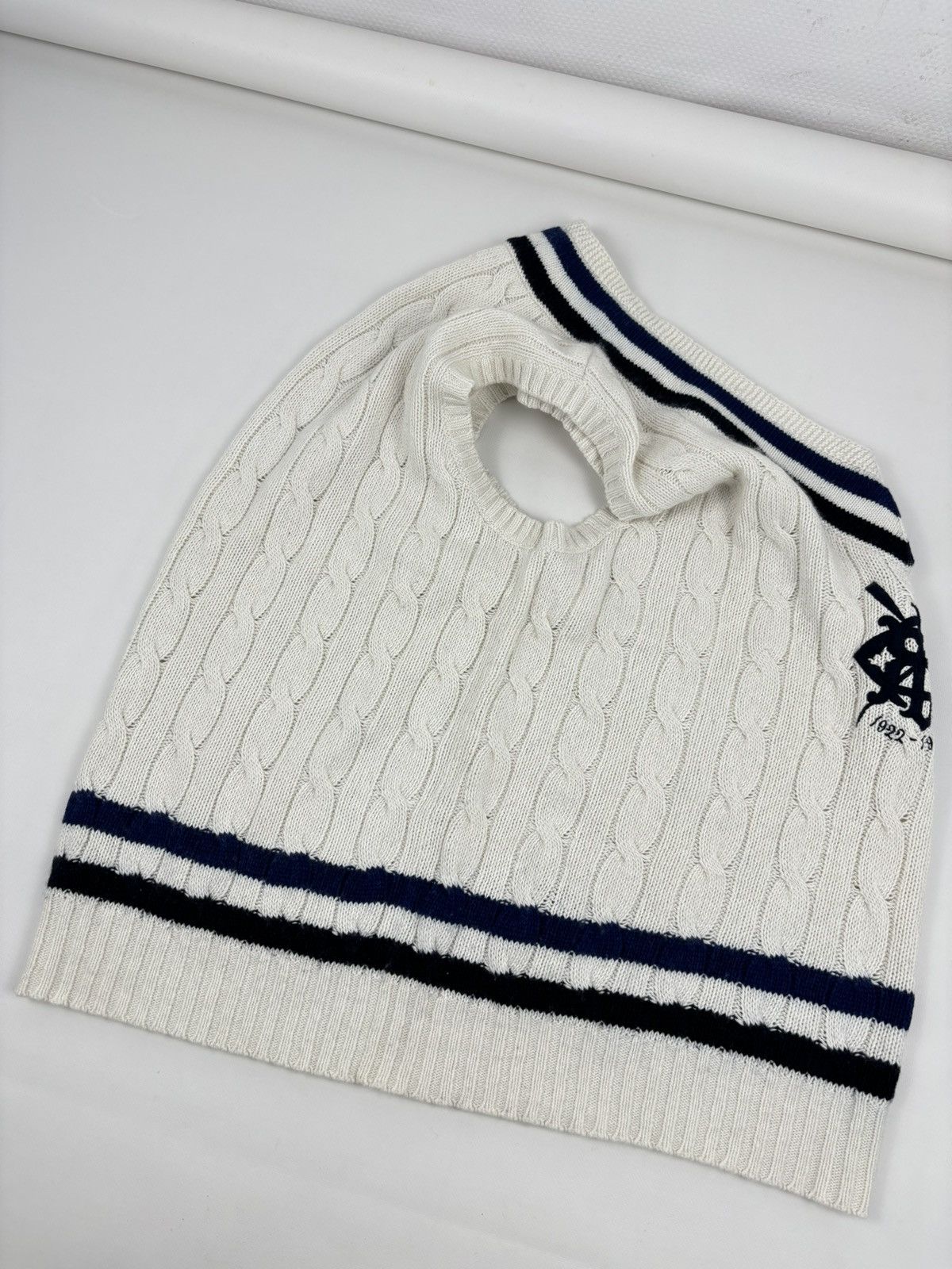 Polo Ralph Lauren 1922-1923 POLO Cashmere Cable-Knit Vest Tenis Gilet Jumper Size US XL / EU 56 / 4 - 3 Thumbnail