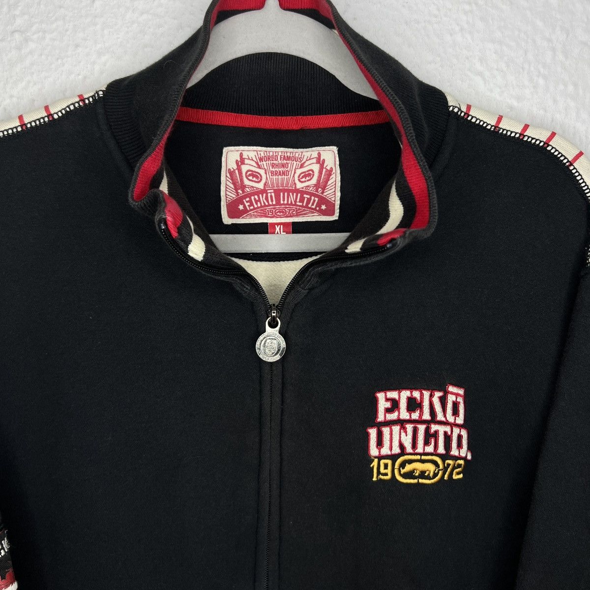 Ecko Unltd. Ecko Unltd Sweatshirt Zip Black Big Spellout Full Print Logo Size US XL / EU 56 / 4 - 5 Thumbnail