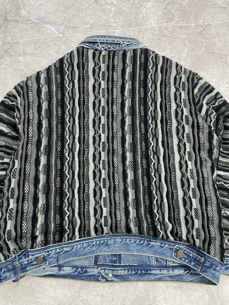 Coogi × Levi's Vintage Clothing RARE LEVIS 1of1 COOGI SWEATER REWORKED REVESIBLE JACKET Size US L / EU 52-54 / 3 - 11 Thumbnail