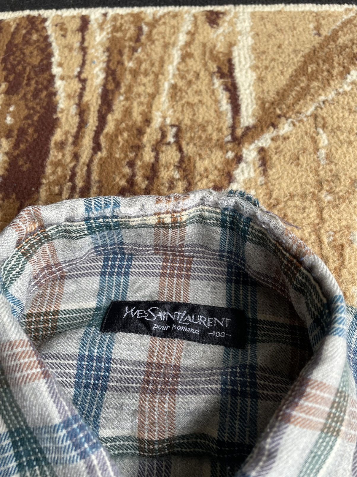 Yves Saint Laurent Yves Saint Laurent Flannel Shirt Size US M / EU 48-50 / 2 - 6 Thumbnail