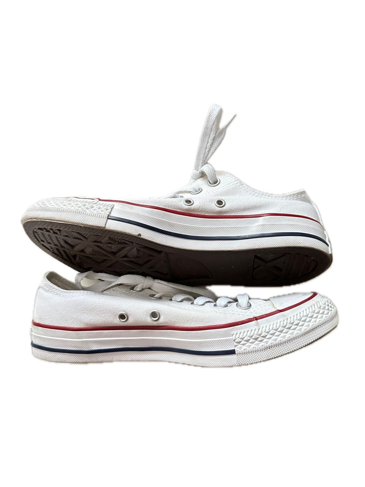 Converse White Converse Low Top Chuck Taylor All Star Shoes 7W 5M Size US 7 / IT 37 - 9 Thumbnail