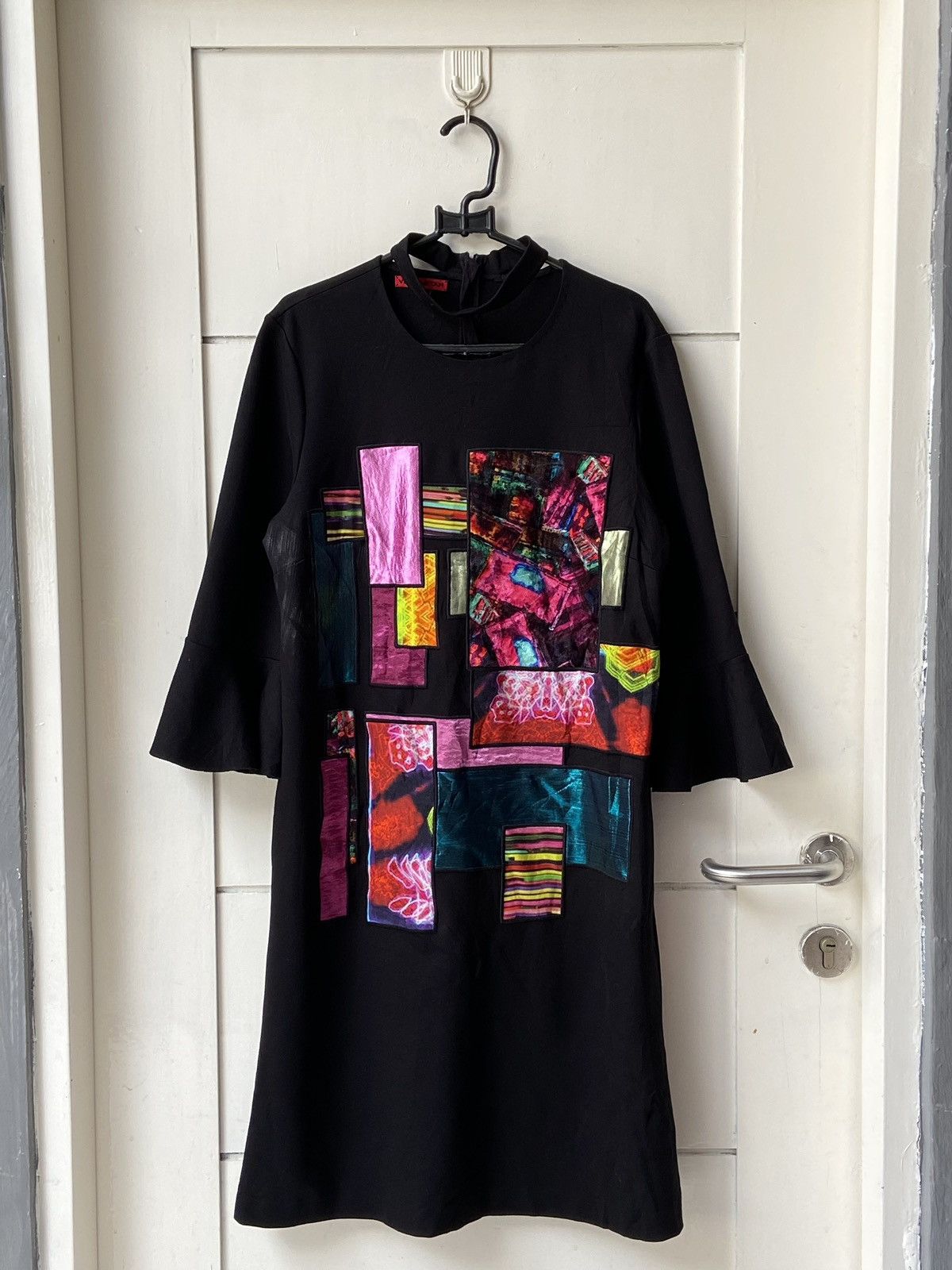 Vivienne Tam VIVIENNE TAM Black Motive Dress Size XS / US 0-2 / IT 36-38 - 9 Thumbnail