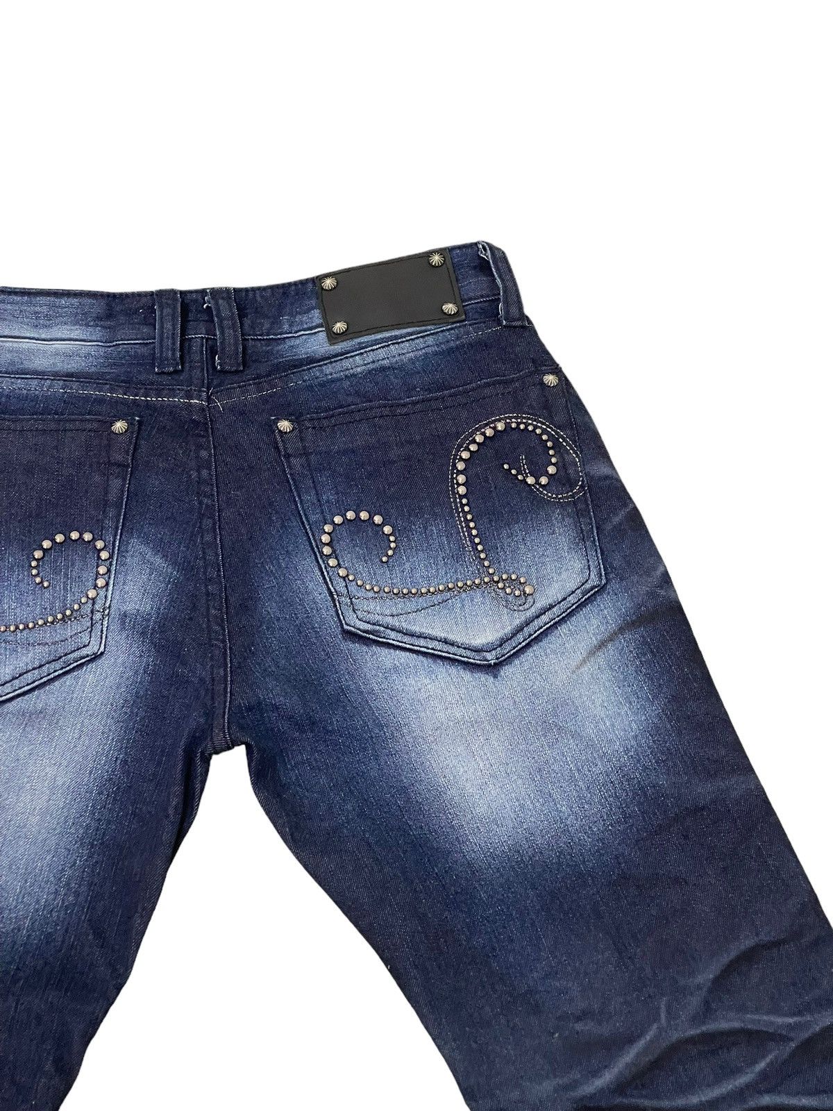 Japanese Brand Slim Jeans Lagust Faded Honeycomb Stretch 8🟦3 Size US 29 - 9 Thumbnail