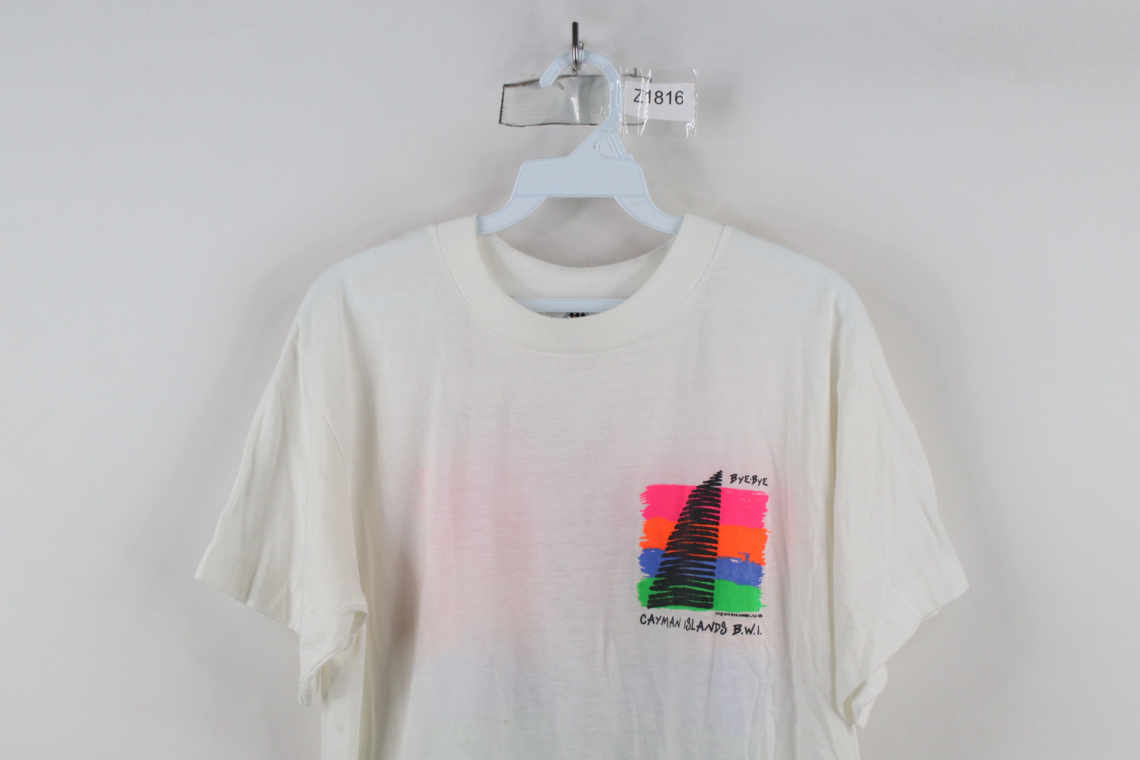 Vintage Vintage 80s Streetwear Sheer Cayman Islands Sailing T-Shirt Size US L / EU 52-54 / 3 - 2 Thumbnail