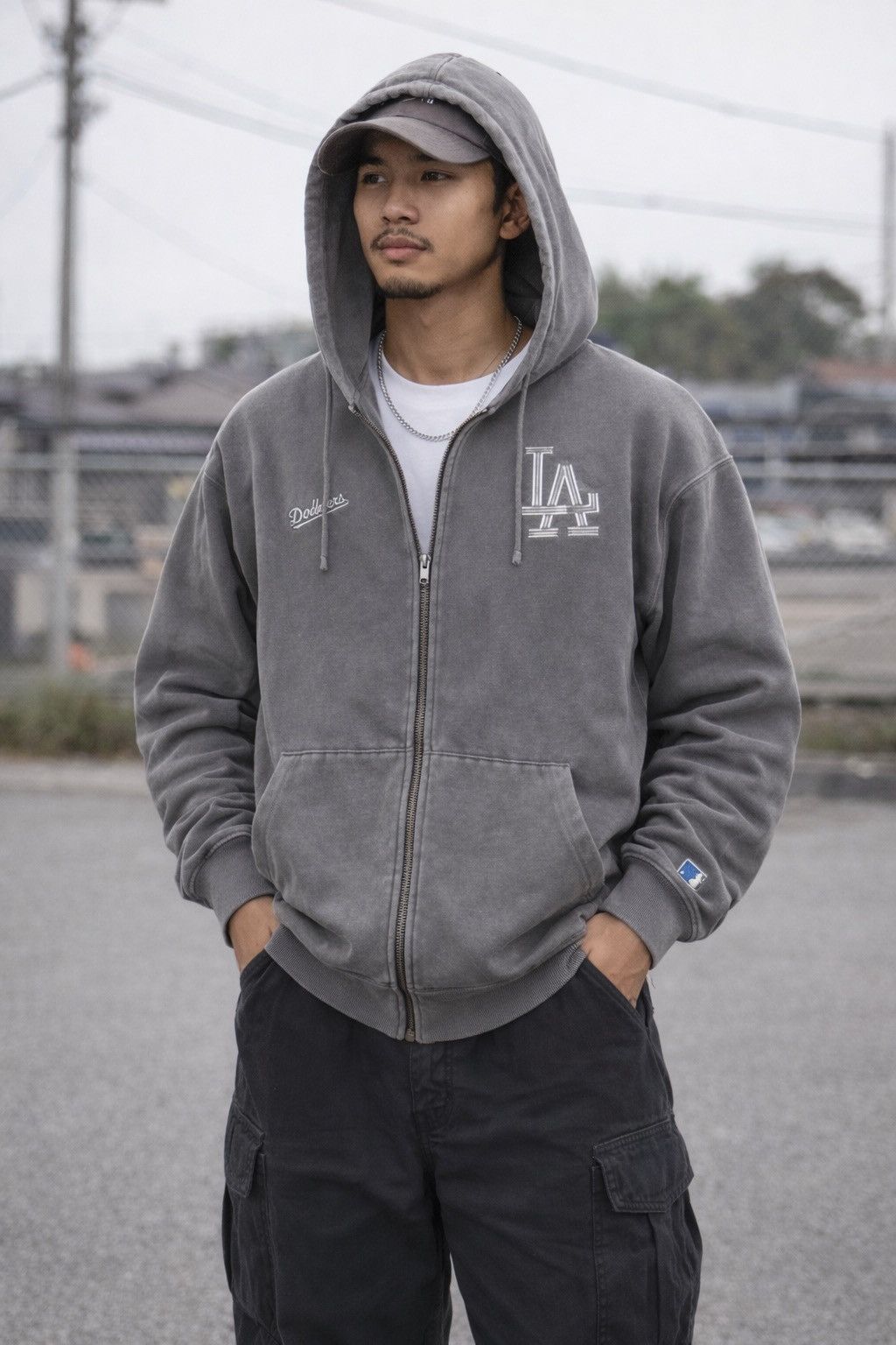MLB LA Dodgers MLB Genuine Merchandise Faded Baggy Hoodie Size US M / EU 48-50 / 2 - 1 Thumbnail