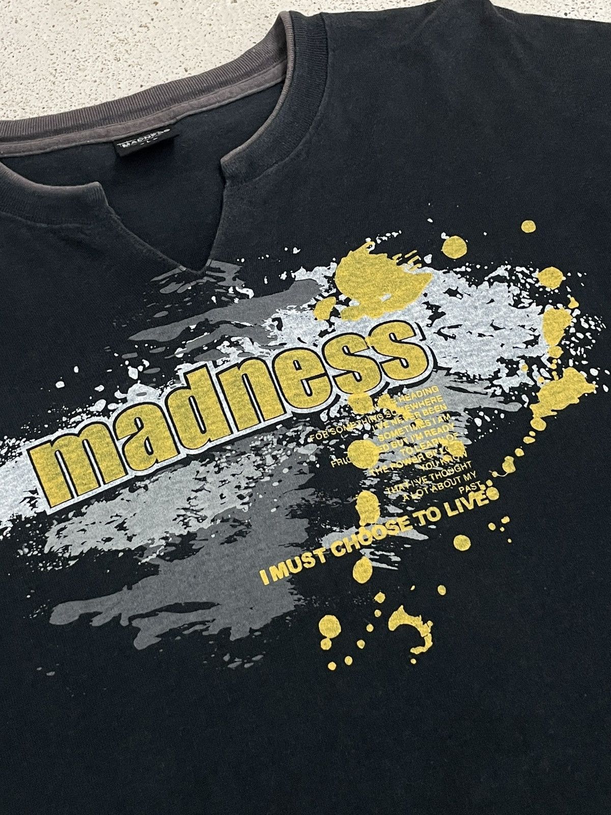 Madness Madness Layer Sleeve Wording Y2K Style Life Poem Size US L / EU 52-54 / 3 - 7 Thumbnail