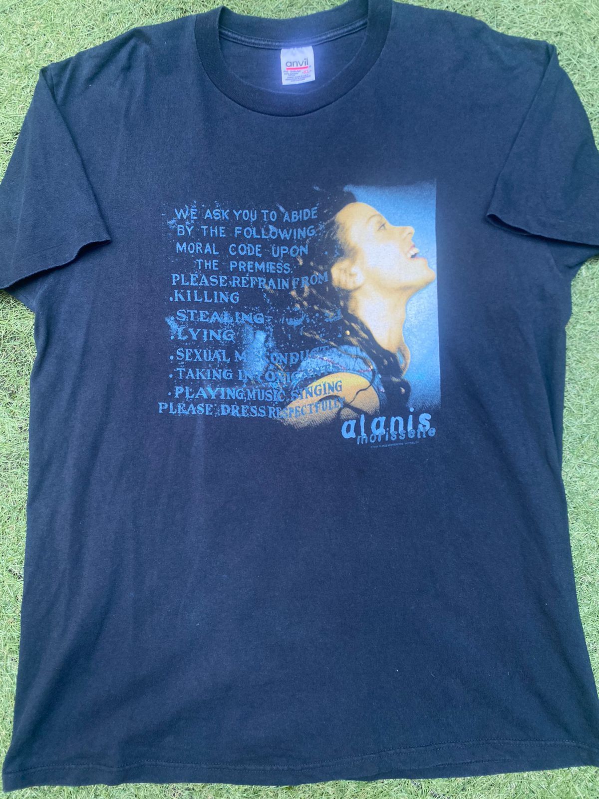 Band Tees Vintage 90s Alanis Morissette Size US XL / EU 56 / 4 - 11 Thumbnail