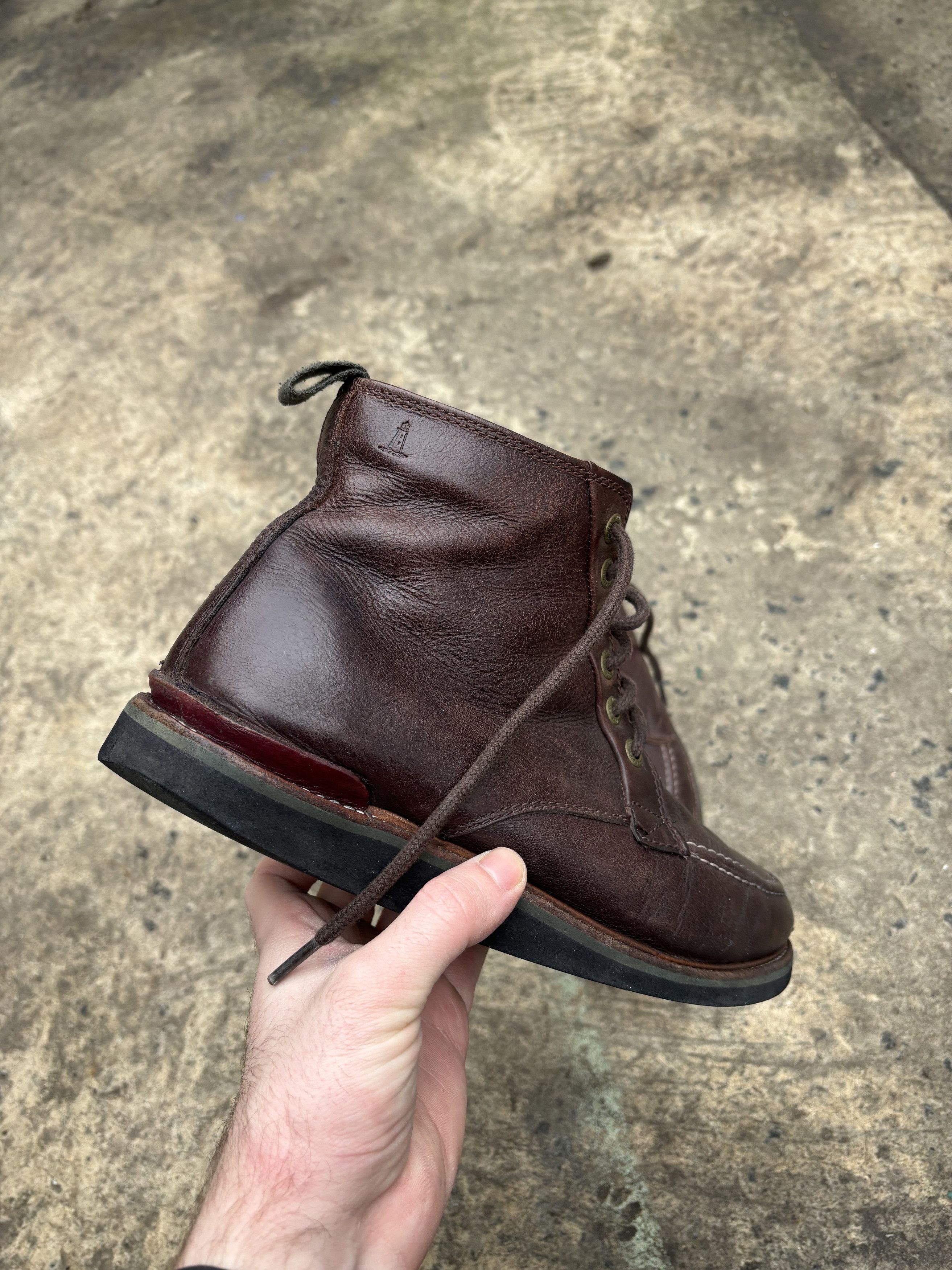 Rockport Vintage Rockport Moc Toe Brown Boots Size US 10.5 / EU 43-44 - 4 Thumbnail