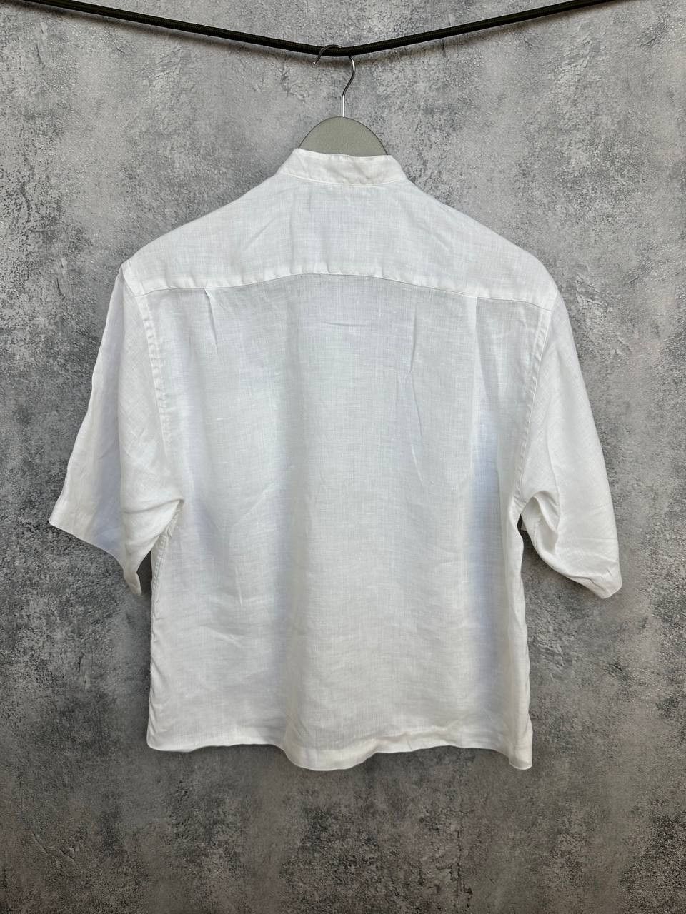 Ralph Lauren Ralph Lauren Vintage 100% Linen 3/4 Crop Shirt Button Up Size M / US 6-8 / IT 42-44 - 2 Thumbnail