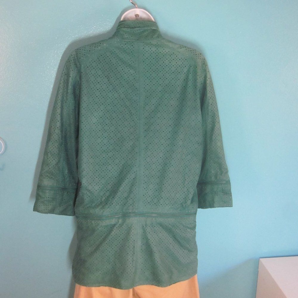 Other Alpine Stars By Denise Focil Green Leather Jacket Size S Size S / US 4 / IT 40 - 8 Thumbnail