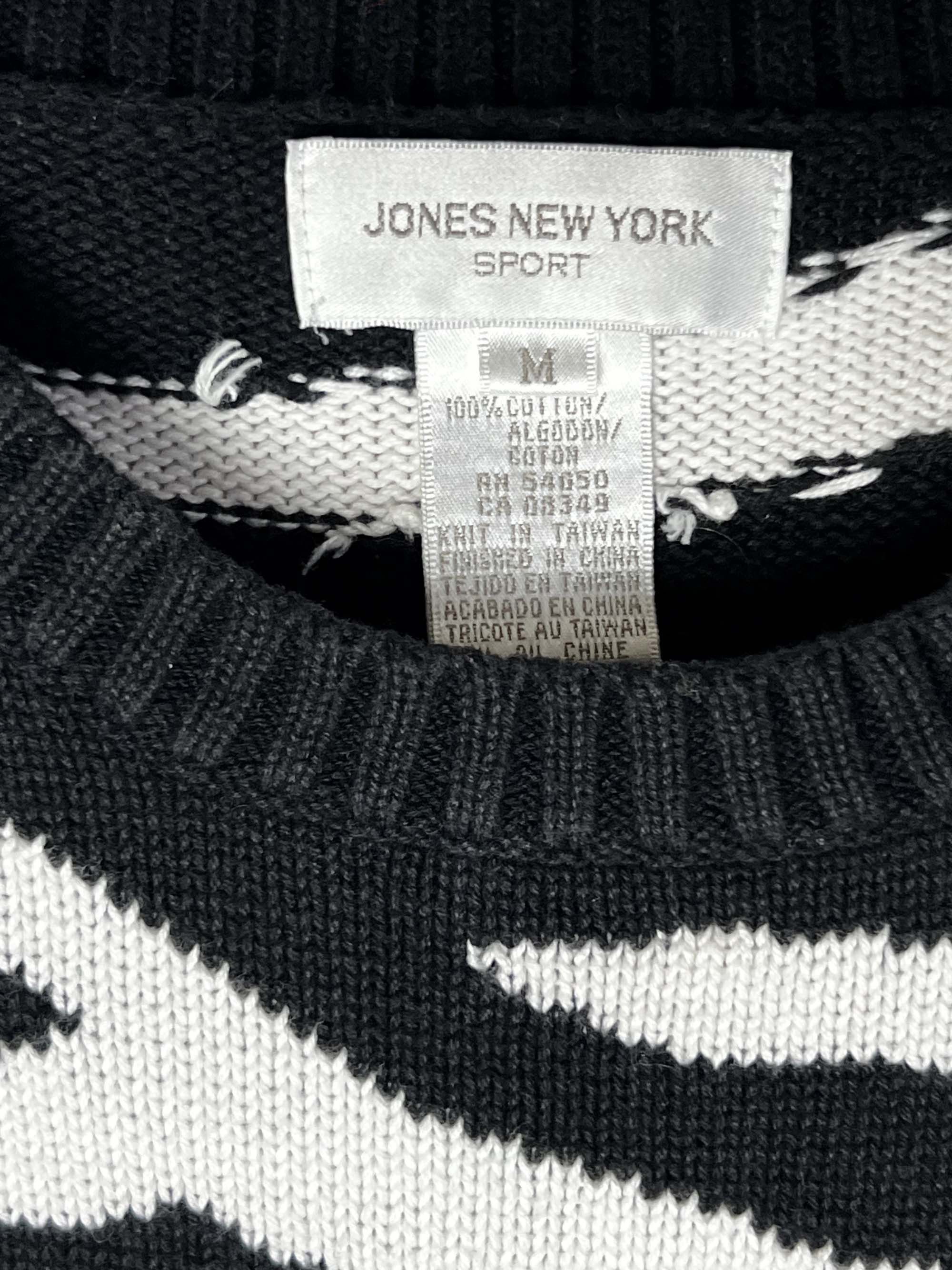 Jones New York Vintage 1990's Jones New York Sport Zebra Print Knit Vest Size M / US 6-8 / IT 42-44 - 7 Thumbnail