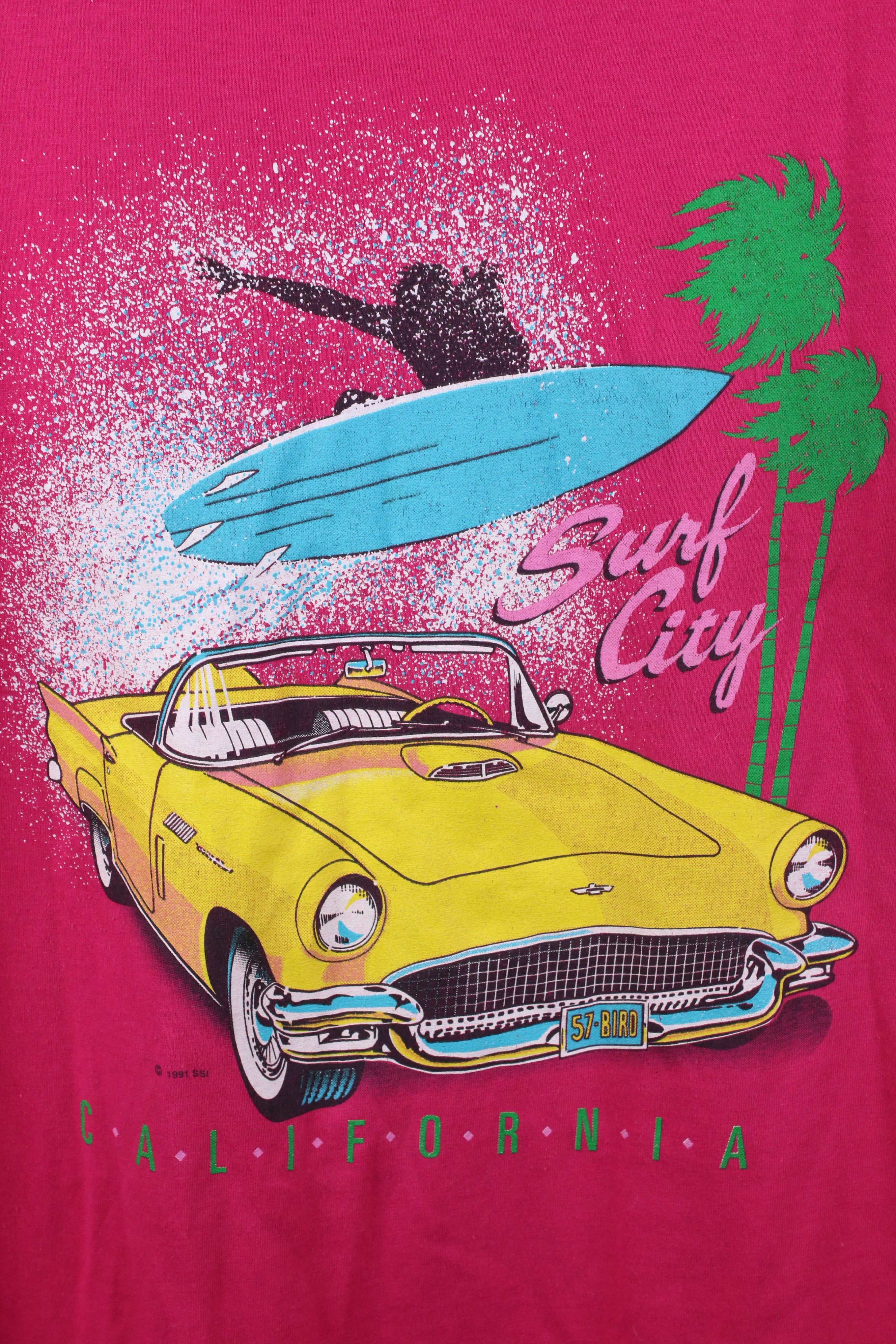 Vintage Vintage 90s Streetwear Car Short Sleeve T-Shirt USA Size US XL / EU 56 / 4 - 4 Thumbnail