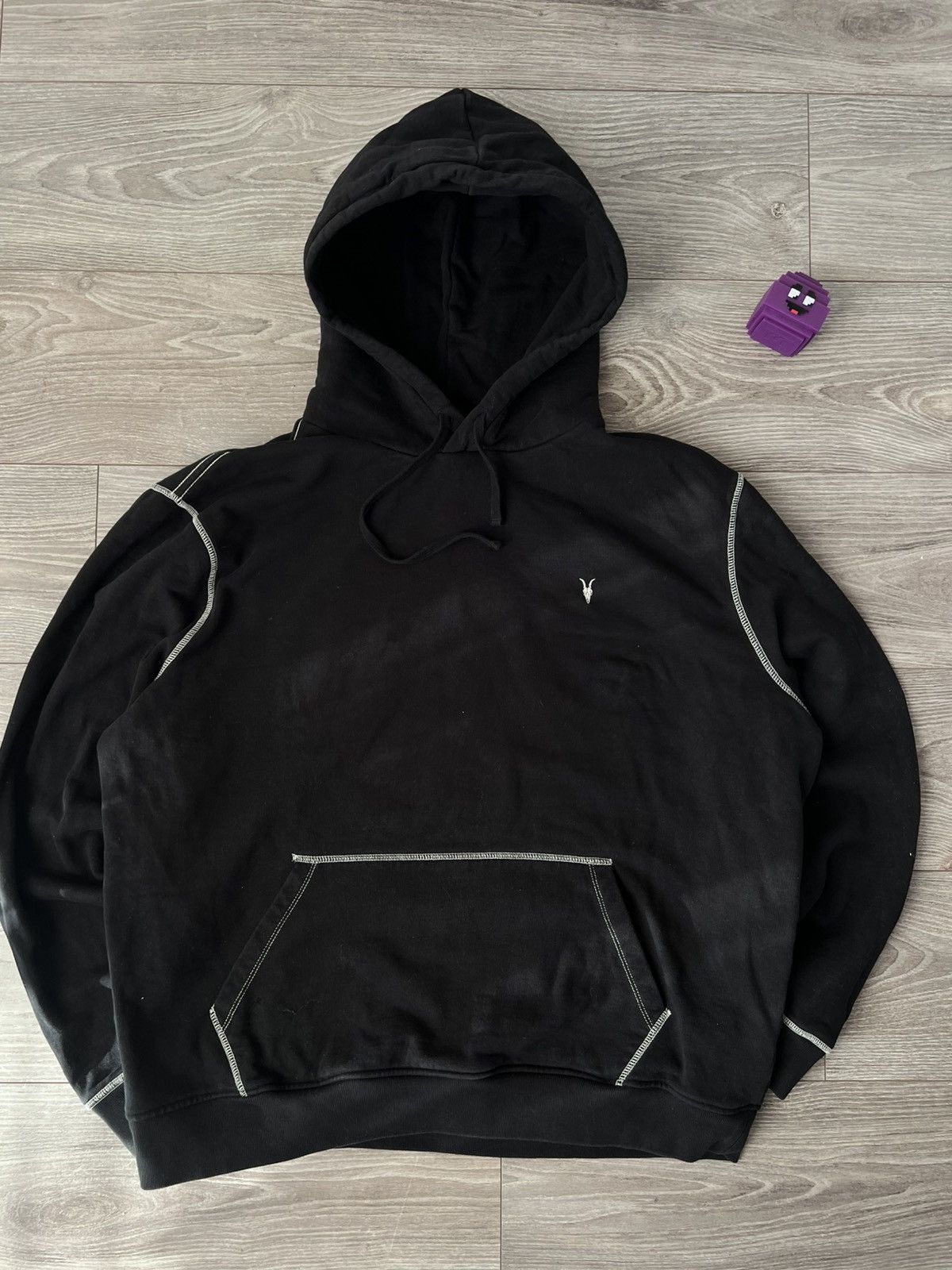 Allsaints Avant Garde Allsaints Amir OTH Embroidered Logo Hoodie Size US L / EU 52-54 / 3 - 1 Thumbnail